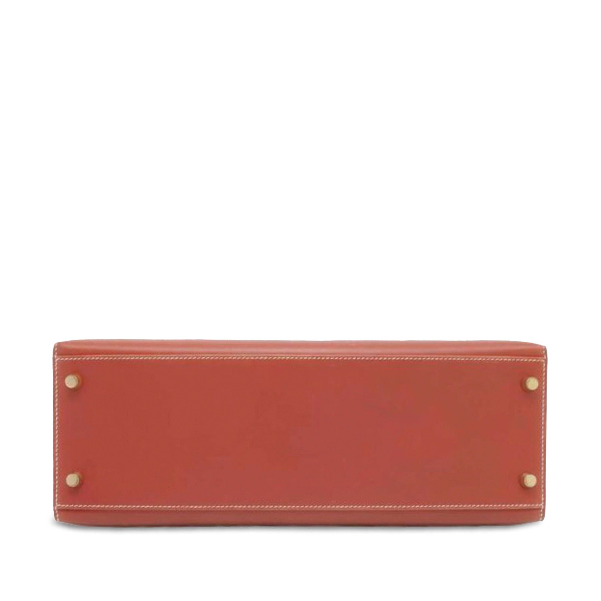 Hermes Hermès Box Calf Kelly Sellier 32 Brown Size ONE SIZE - 3 Thumbnail