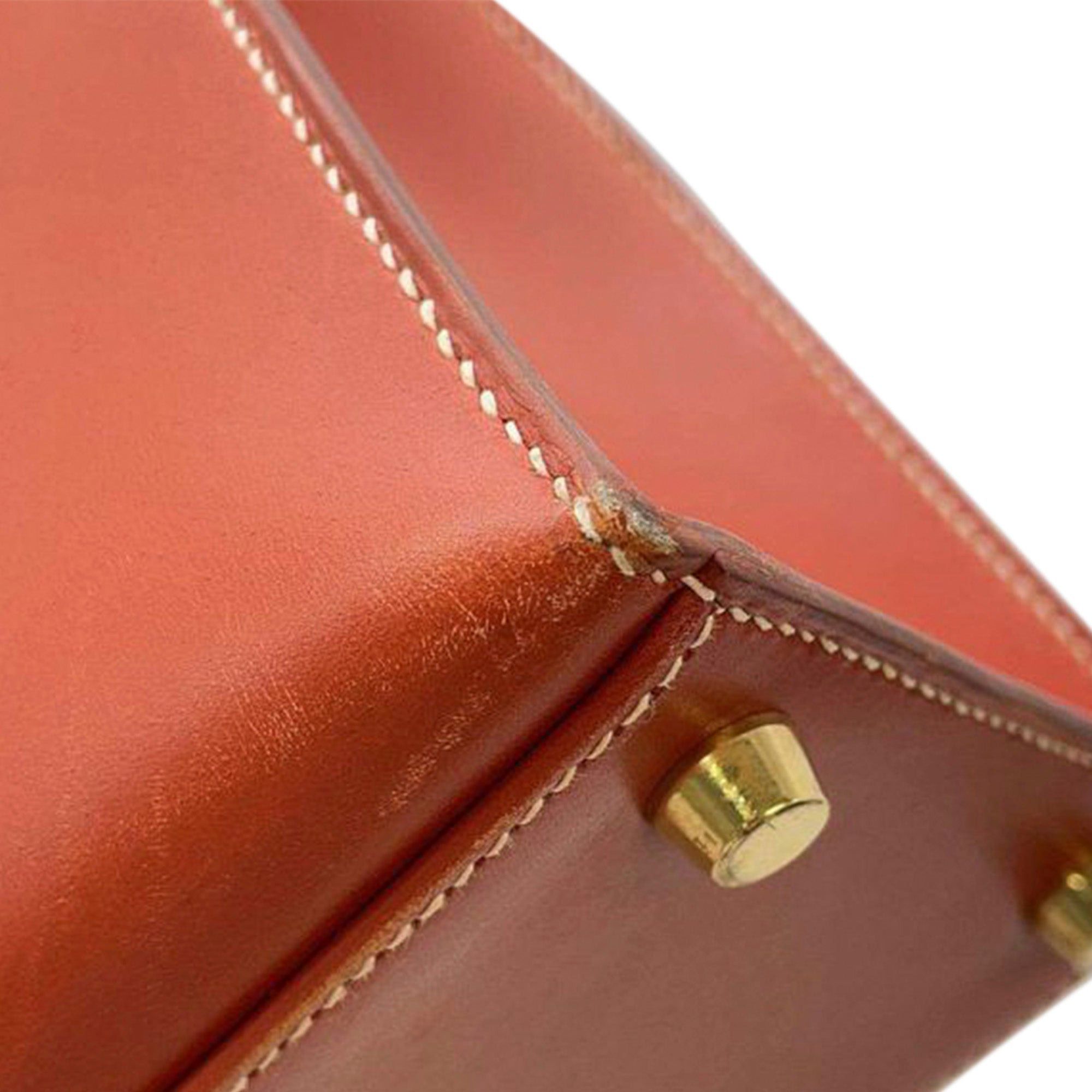 Hermes Hermès Box Calf Kelly Sellier 32 Brown Size ONE SIZE - 10 Thumbnail