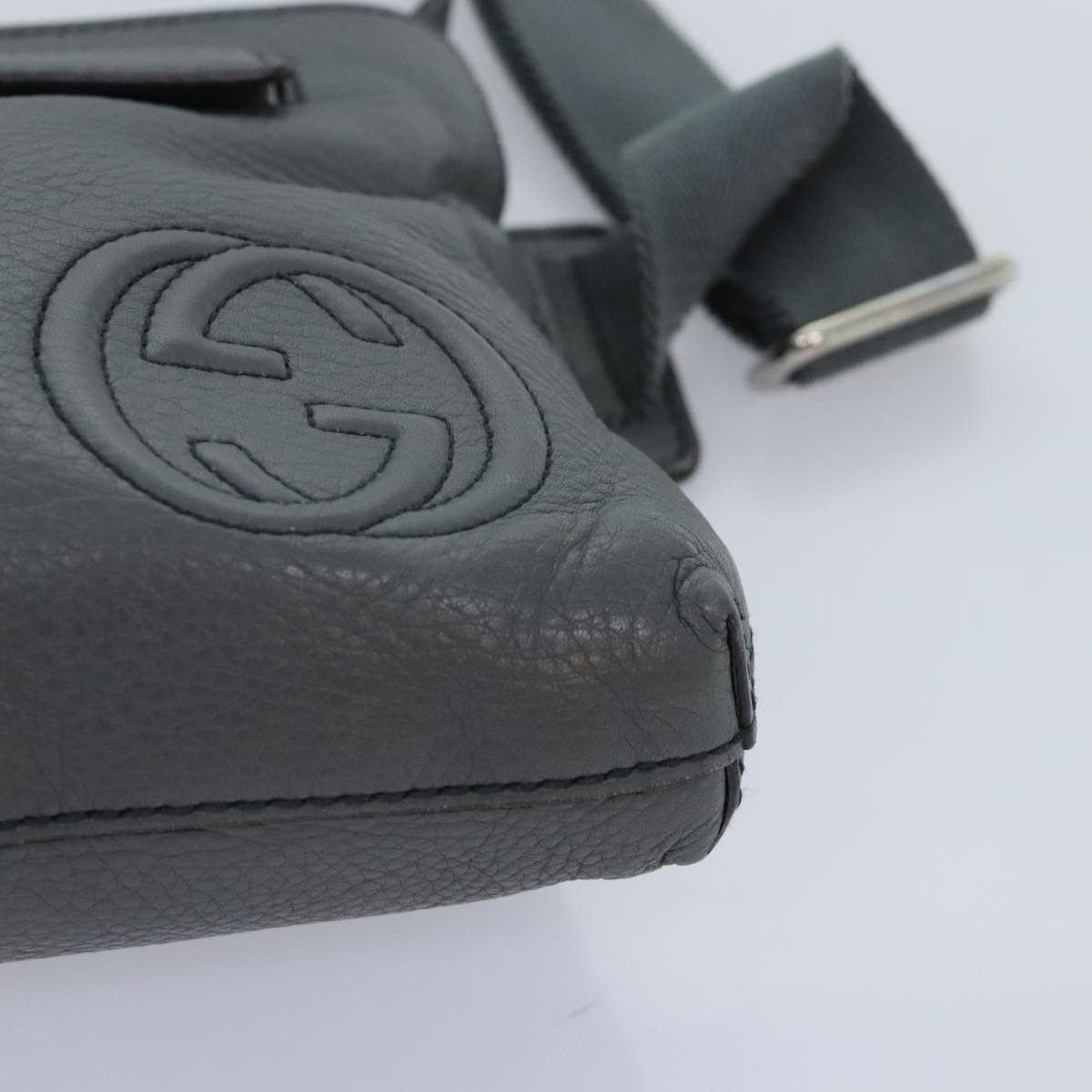 Gucci Soho Grey Leather Shoulder Bag (Pre-Owned) Size ONE SIZE - 8 Thumbnail
