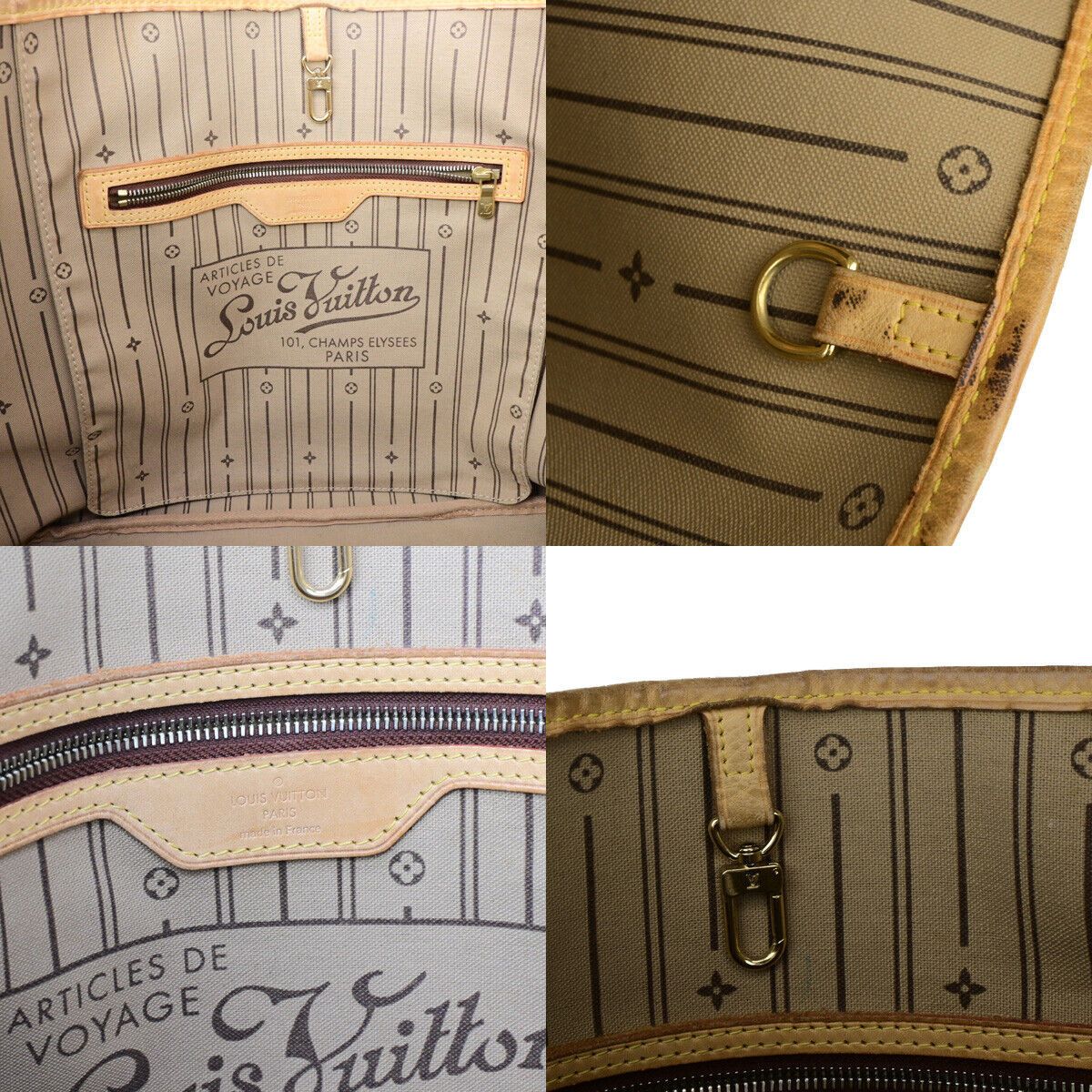 Louis Vuitton Neverfull Gm Brown Canvas Tote Bag (Pre-Owned) Size ONE SIZE - 7 Thumbnail