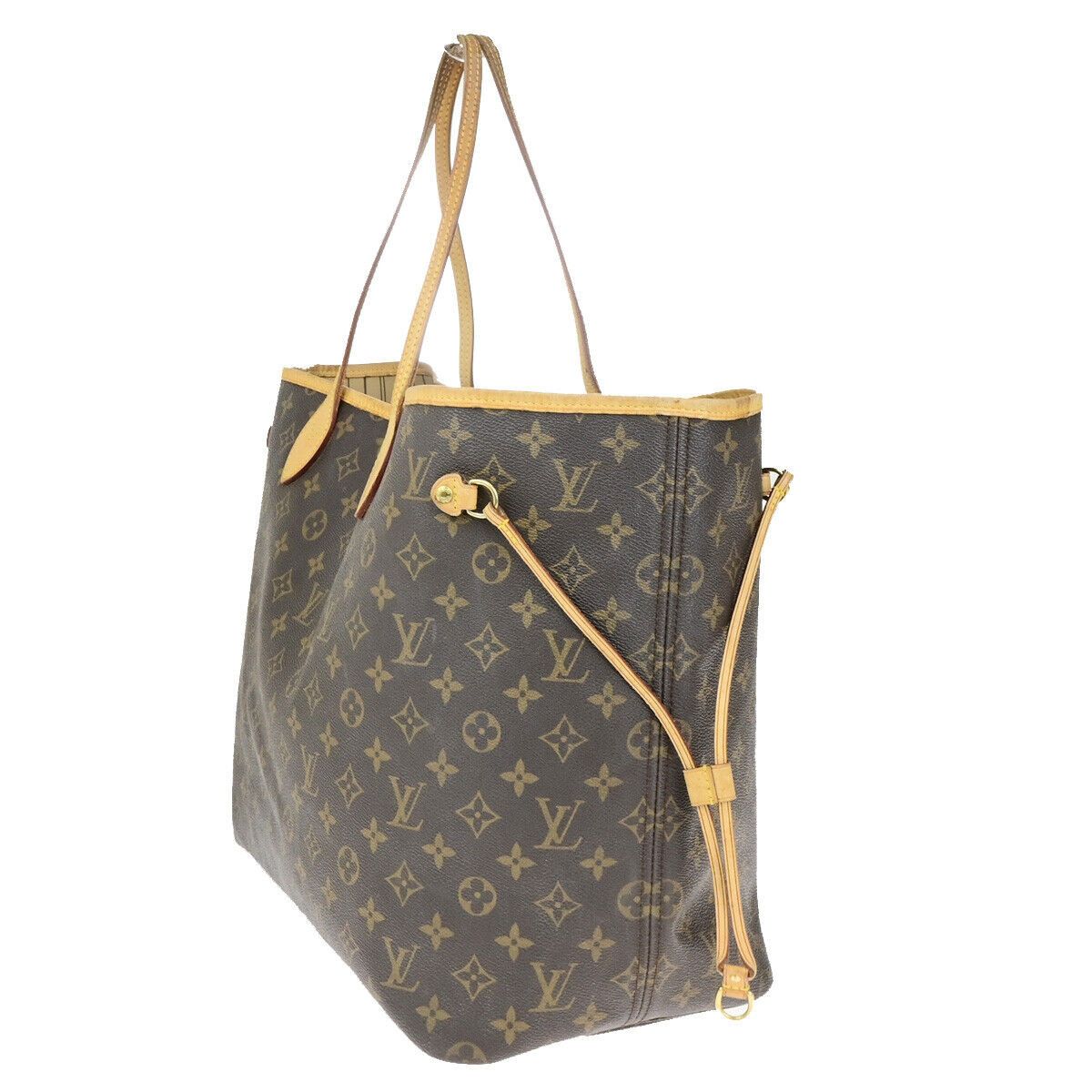 Louis Vuitton Neverfull Gm Brown Canvas Tote Bag (Pre-Owned) Size ONE SIZE - 4 Thumbnail