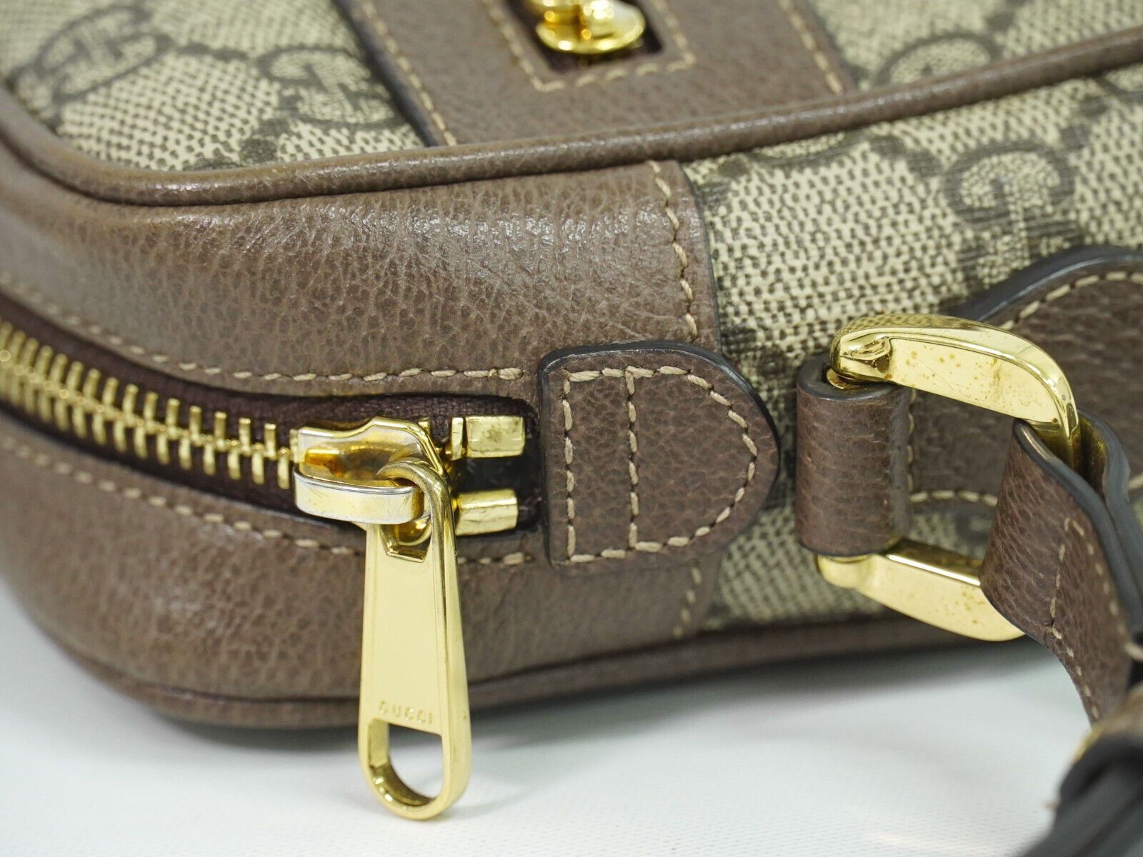 Gucci Ophidia Beige Canvas Shoulder Bag (Pre-Owned) Size ONE SIZE - 9 Thumbnail