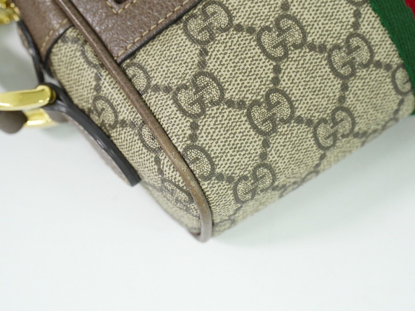 Gucci Ophidia Beige Canvas Shoulder Bag (Pre-Owned) Size ONE SIZE - 7 Thumbnail