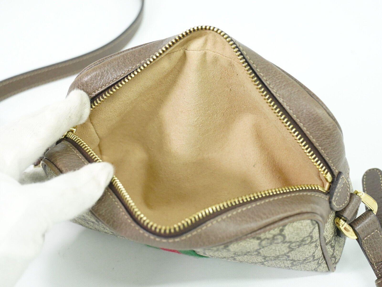 Gucci Ophidia Beige Canvas Shoulder Bag (Pre-Owned) Size ONE SIZE - 20 Thumbnail