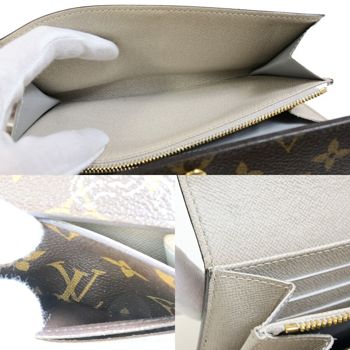 Louis Vuitton Sarah Brown Canvas Wallet (Pre-Owned) Size ONE SIZE - 10 Thumbnail