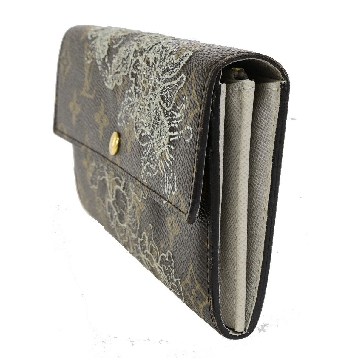 Louis Vuitton Sarah Brown Canvas Wallet (Pre-Owned) Size ONE SIZE - 3 Thumbnail