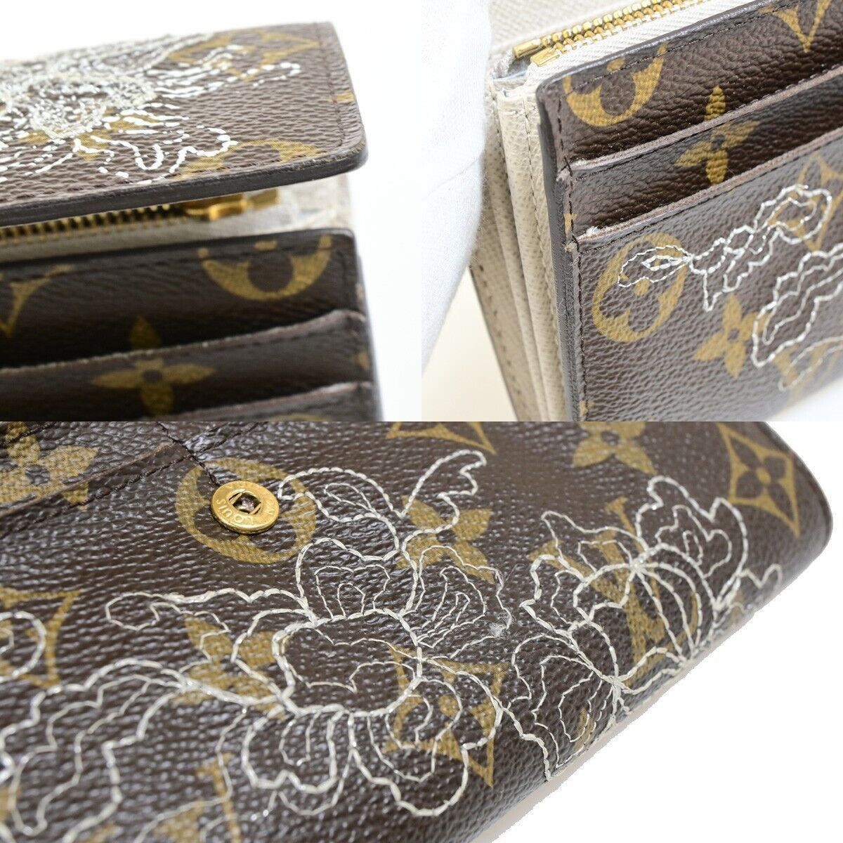 Louis Vuitton Sarah Brown Canvas Wallet (Pre-Owned) Size ONE SIZE - 17 Thumbnail