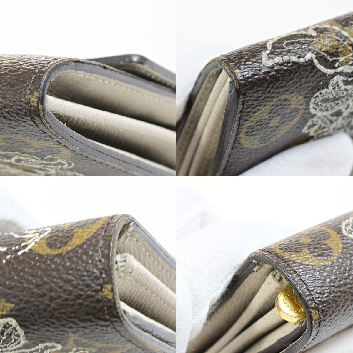 Louis Vuitton Sarah Brown Canvas Wallet (Pre-Owned) Size ONE SIZE - 5 Thumbnail