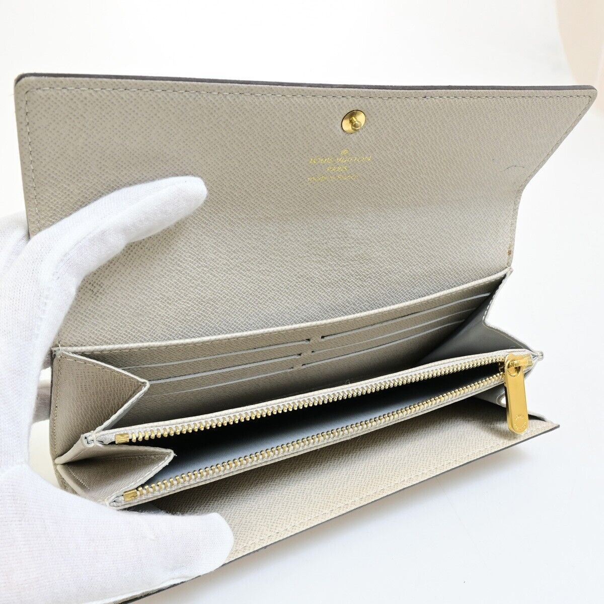 Louis Vuitton Sarah Brown Canvas Wallet (Pre-Owned) Size ONE SIZE - 7 Thumbnail