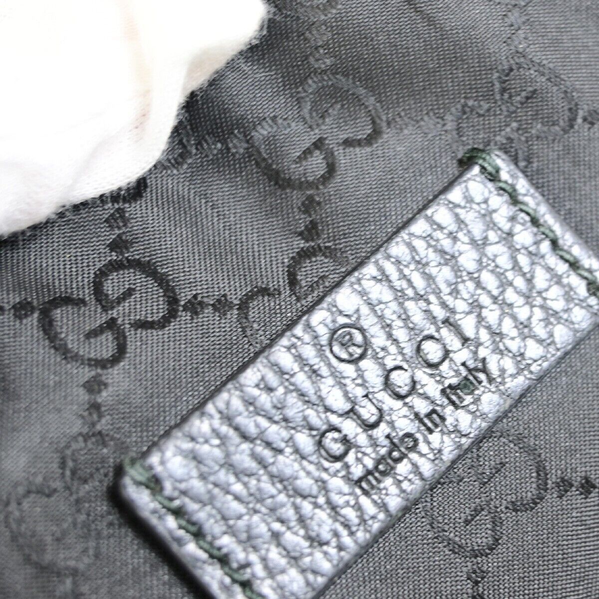 Gucci Gg Canvas Black Canvas Shoulder Bag (Pre-Owned) Size ONE SIZE - 9 Thumbnail