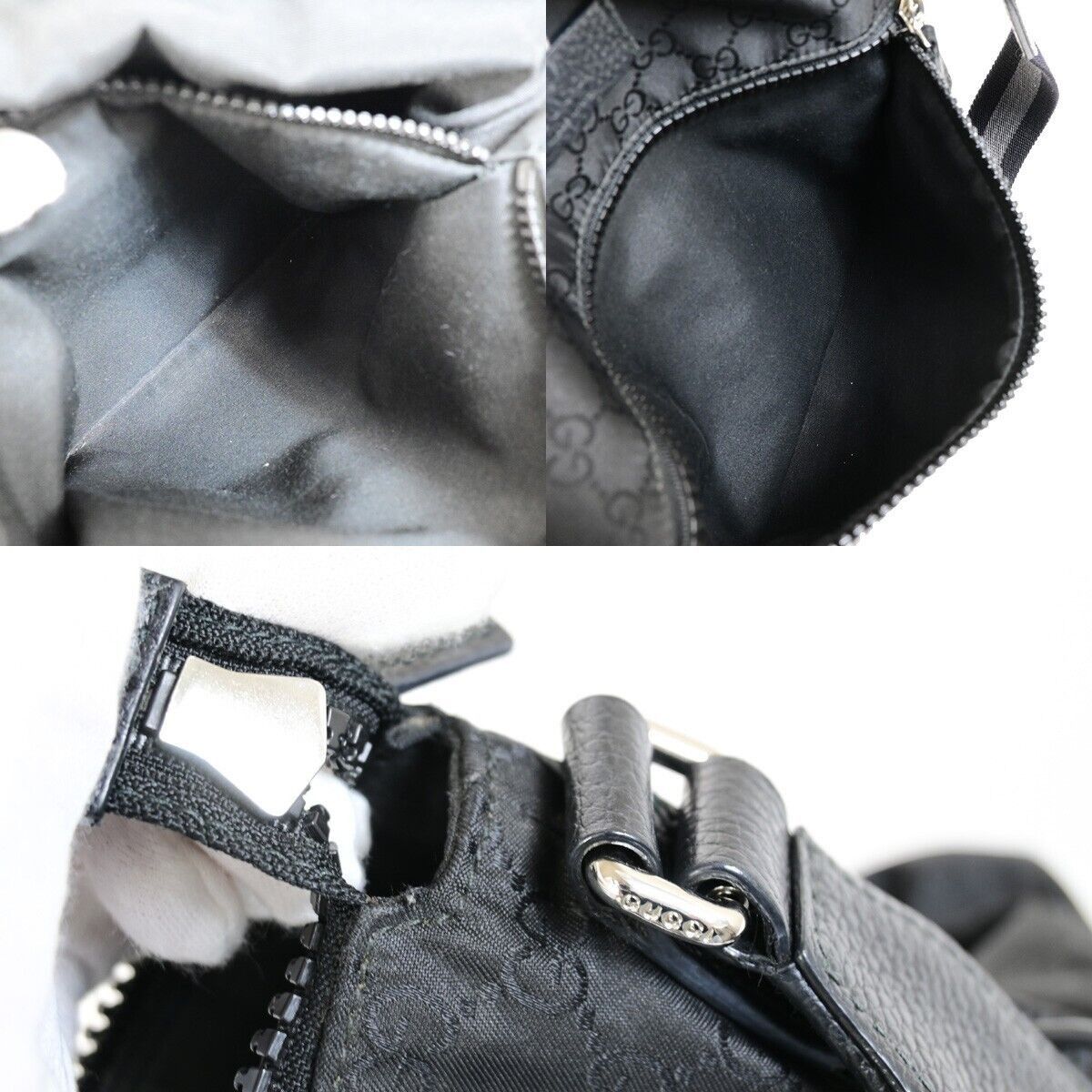 Gucci Gg Canvas Black Canvas Shoulder Bag (Pre-Owned) Size ONE SIZE - 11 Thumbnail