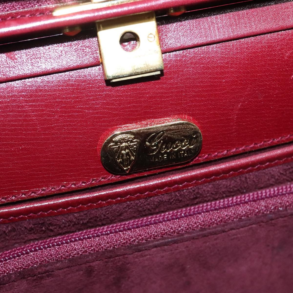 Gucci Red Leather Handbag (Pre-Owned) Size ONE SIZE - 15 Thumbnail