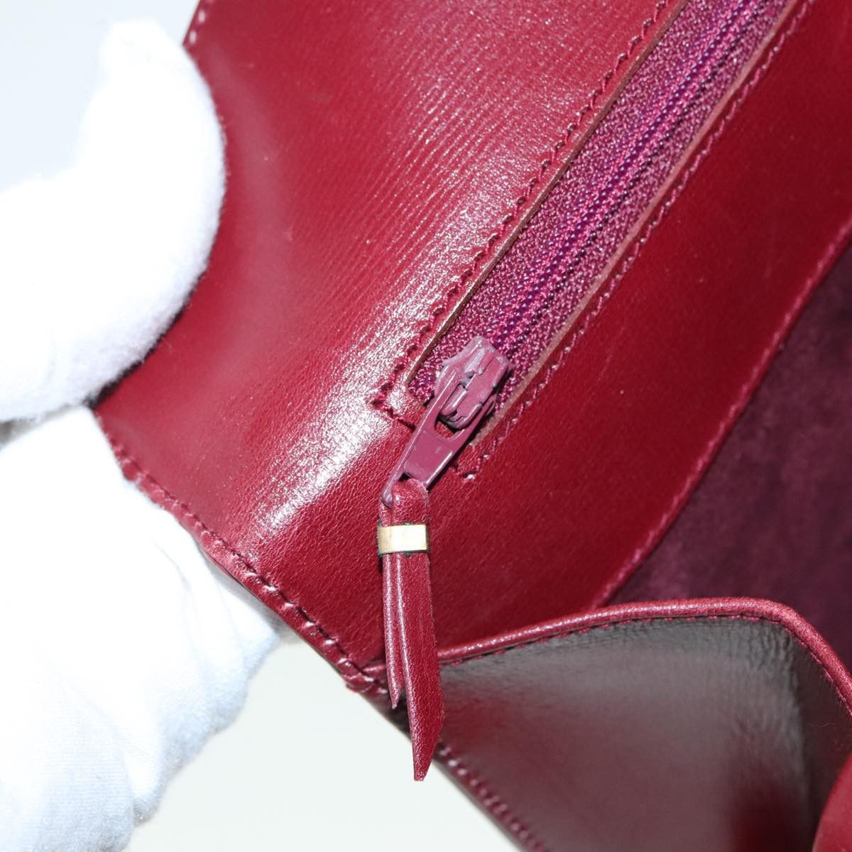 Gucci Red Leather Handbag (Pre-Owned) Size ONE SIZE - 11 Thumbnail