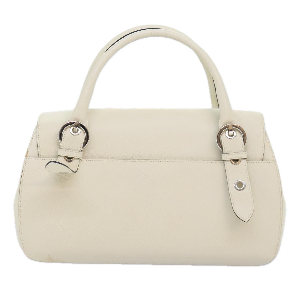 Salvatore Ferragamo Gancini Beige Leather Handbag (Pre-Owned) Size ONE SIZE - 2 Thumbnail