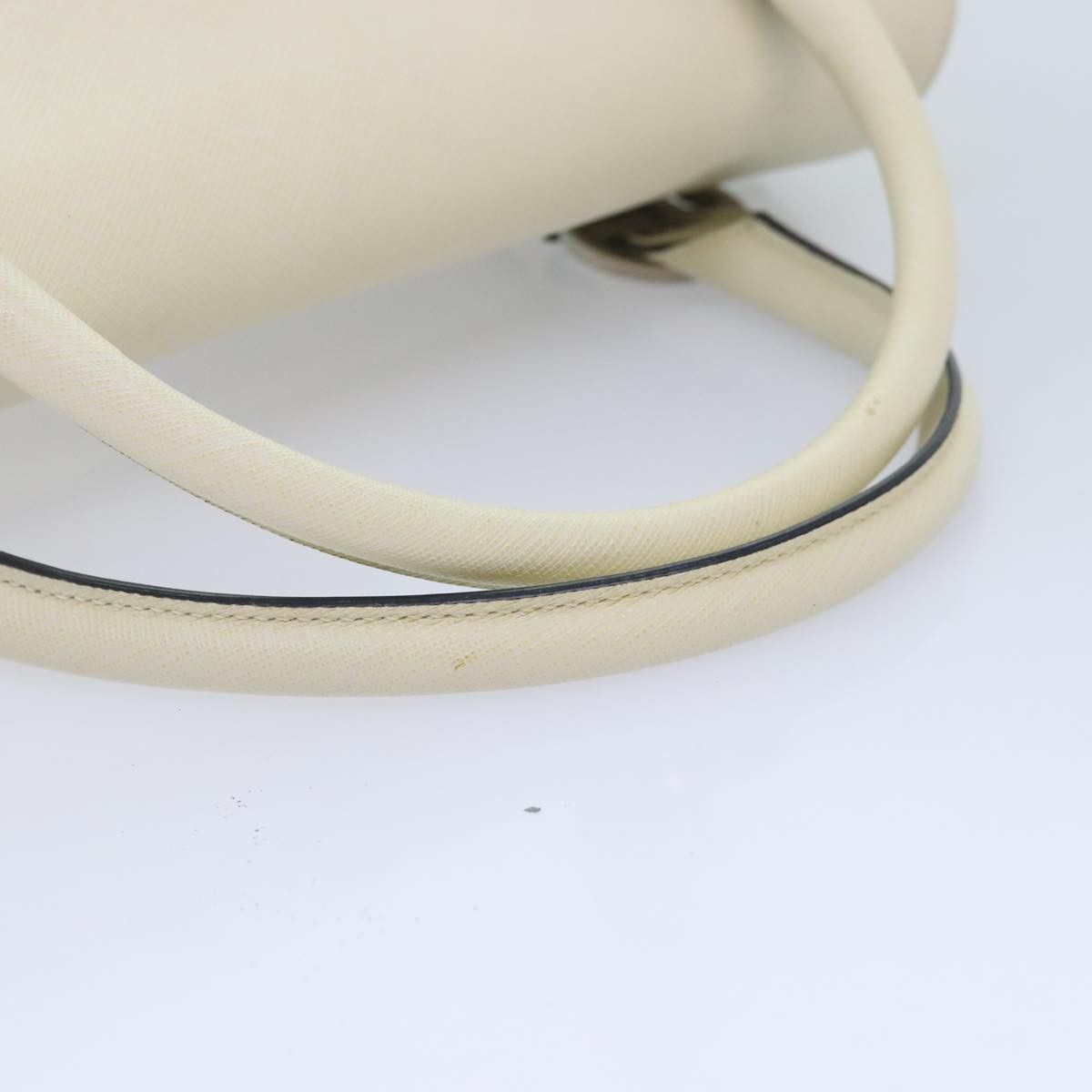 Salvatore Ferragamo Gancini Beige Leather Handbag (Pre-Owned) Size ONE SIZE - 6 Thumbnail