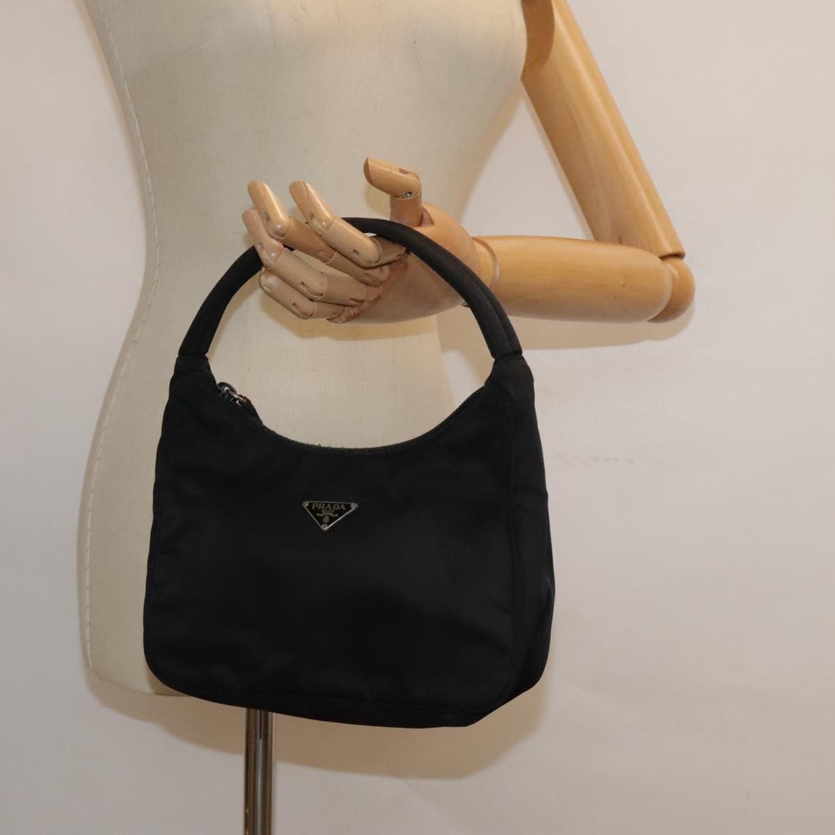 Prada Black Synthetic Handbag (Pre-Owned) Size ONE SIZE - 14 Thumbnail