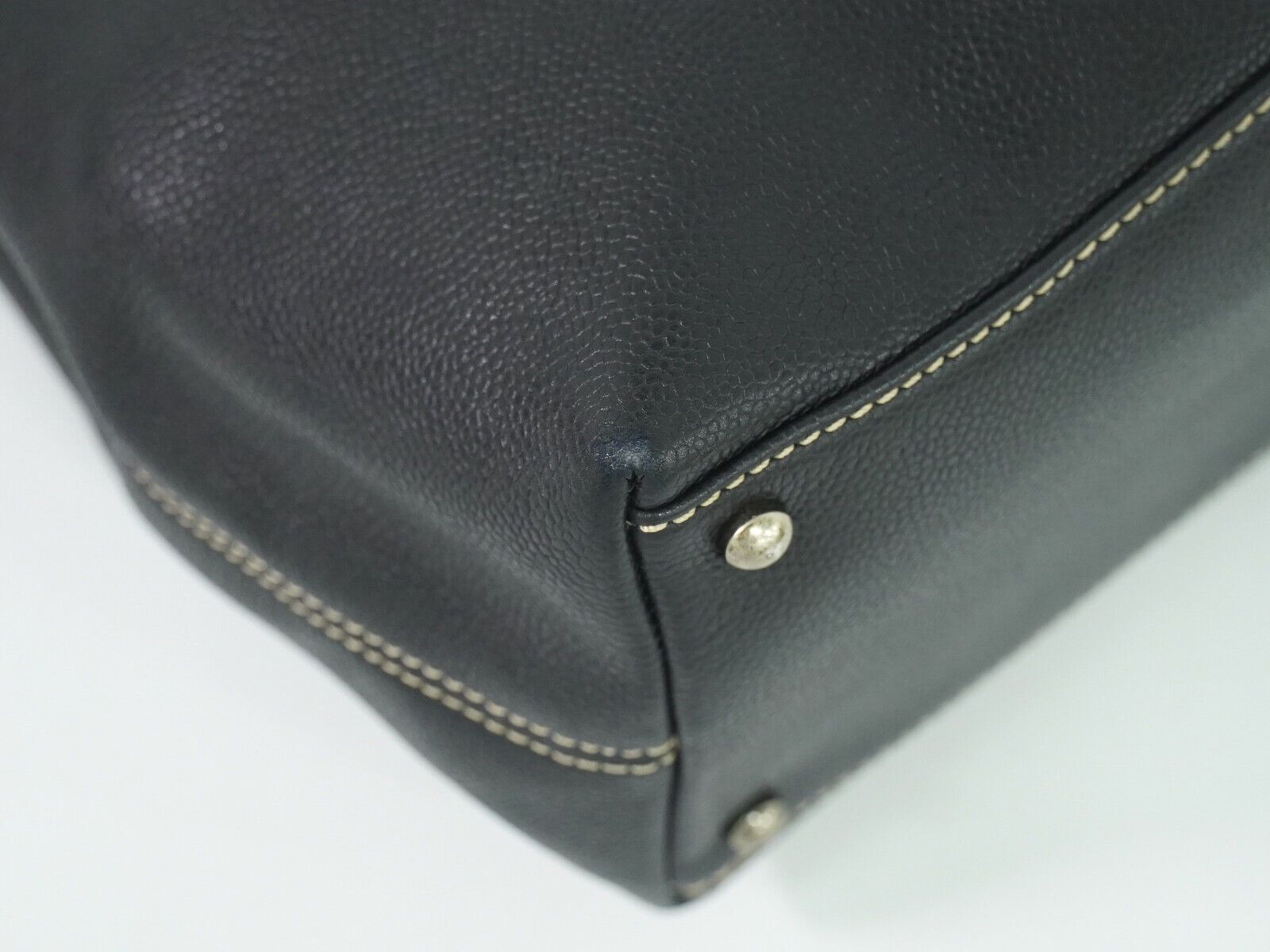 Chanel Cc Black Leather Tote Bag (Pre-Owned) Size ONE SIZE - 7 Thumbnail