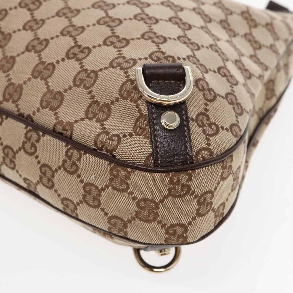Gucci Abbey Beige Canvas Shoulder Bag (Pre-Owned) Size ONE SIZE - 10 Thumbnail