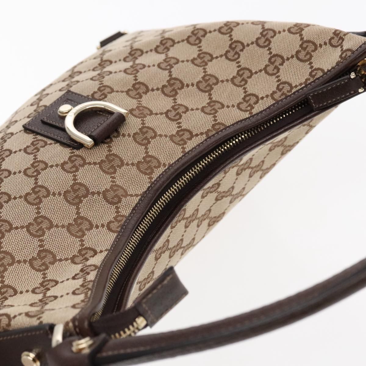 Gucci Abbey Beige Canvas Shoulder Bag (Pre-Owned) Size ONE SIZE - 14 Thumbnail