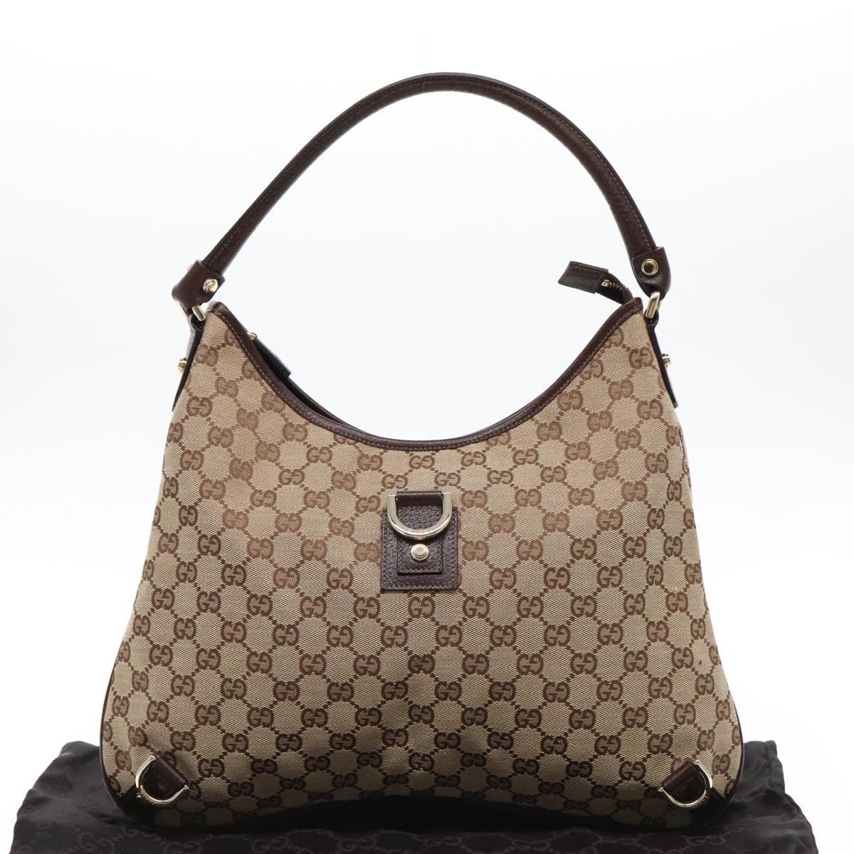 Gucci Abbey Beige Canvas Shoulder Bag (Pre-Owned) Size ONE SIZE - 11 Thumbnail
