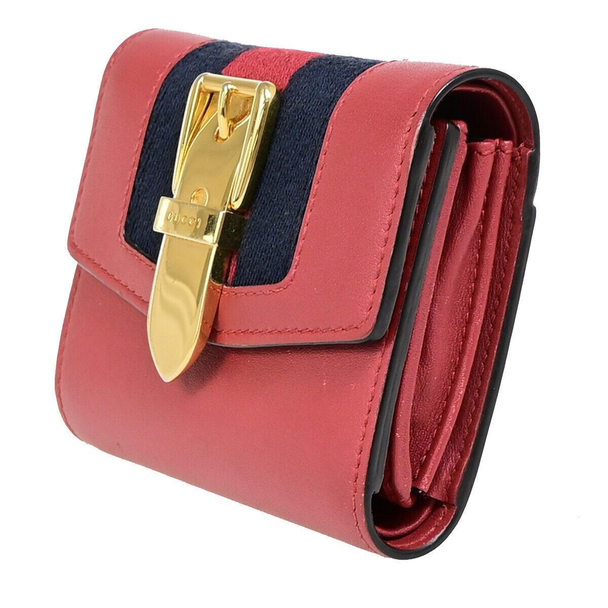 Gucci Sylvie Red Leather Wallet (Pre-Owned) Size ONE SIZE - 11 Thumbnail