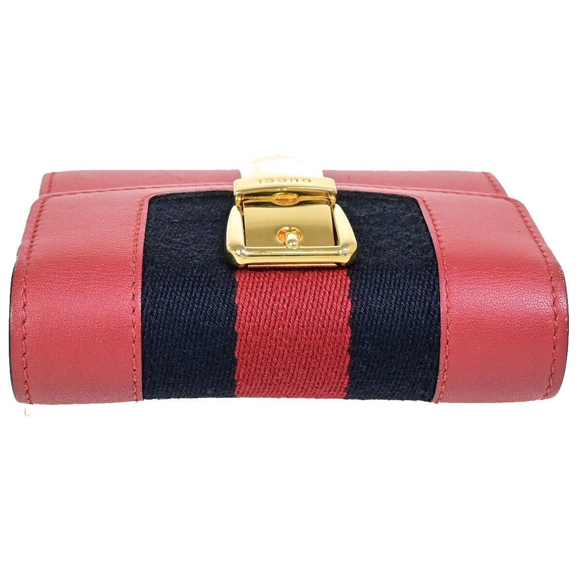 Gucci Sylvie Red Leather Wallet (Pre-Owned) Size ONE SIZE - 4 Thumbnail