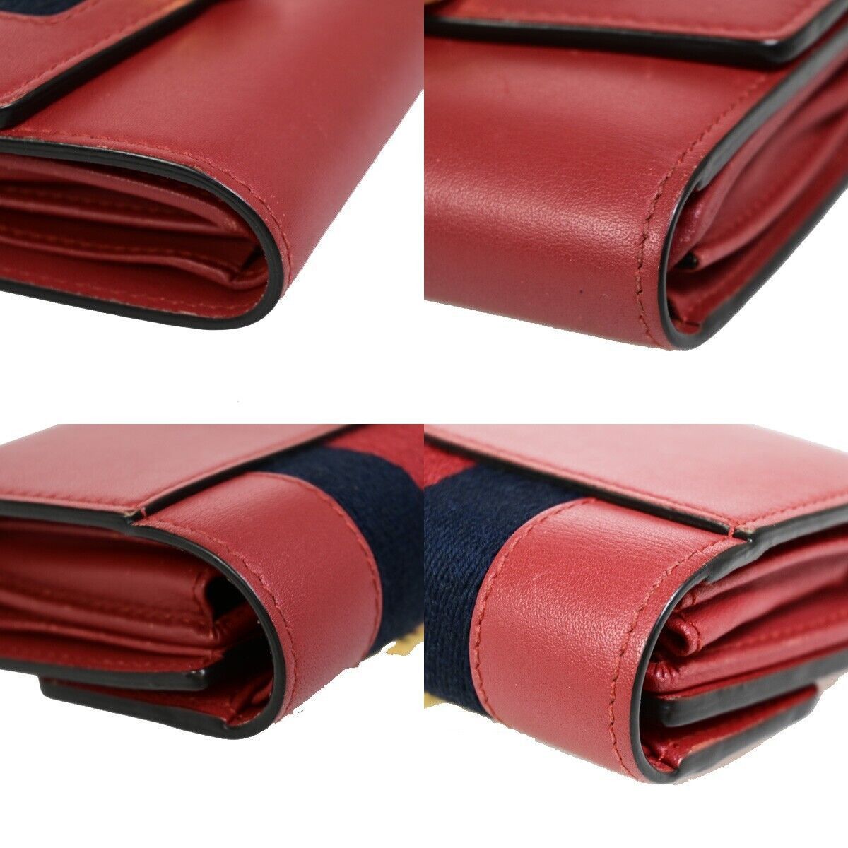 Gucci Sylvie Red Leather Wallet (Pre-Owned) Size ONE SIZE - 5 Thumbnail