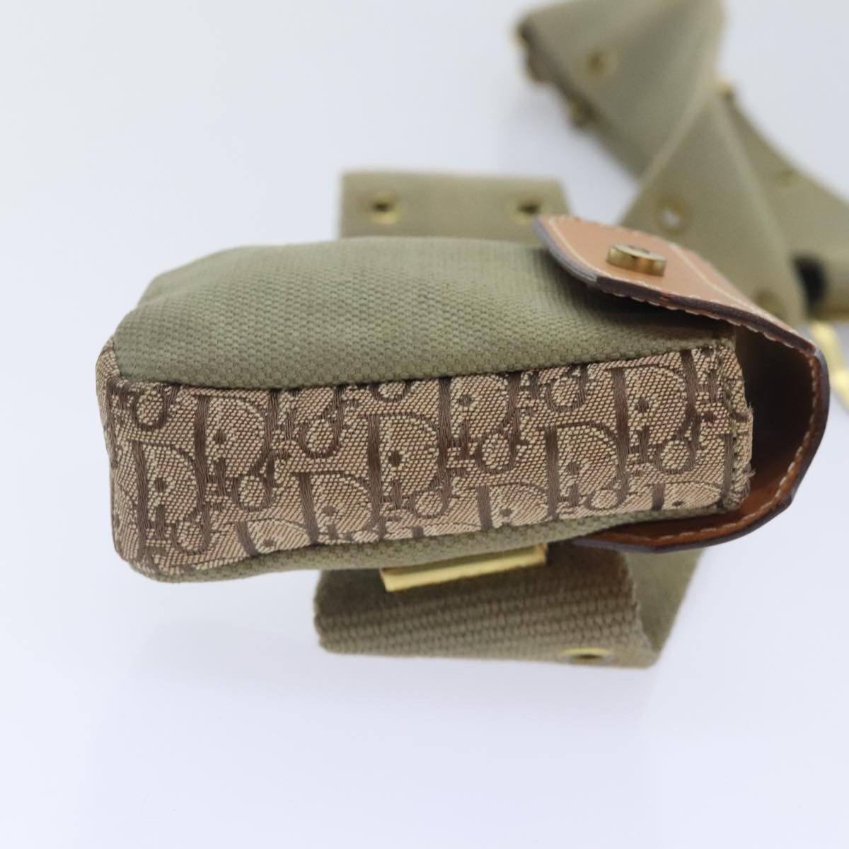 Dior Khaki Canvas Shoulder Bag (Pre-Owned) Size ONE SIZE - 3 Thumbnail