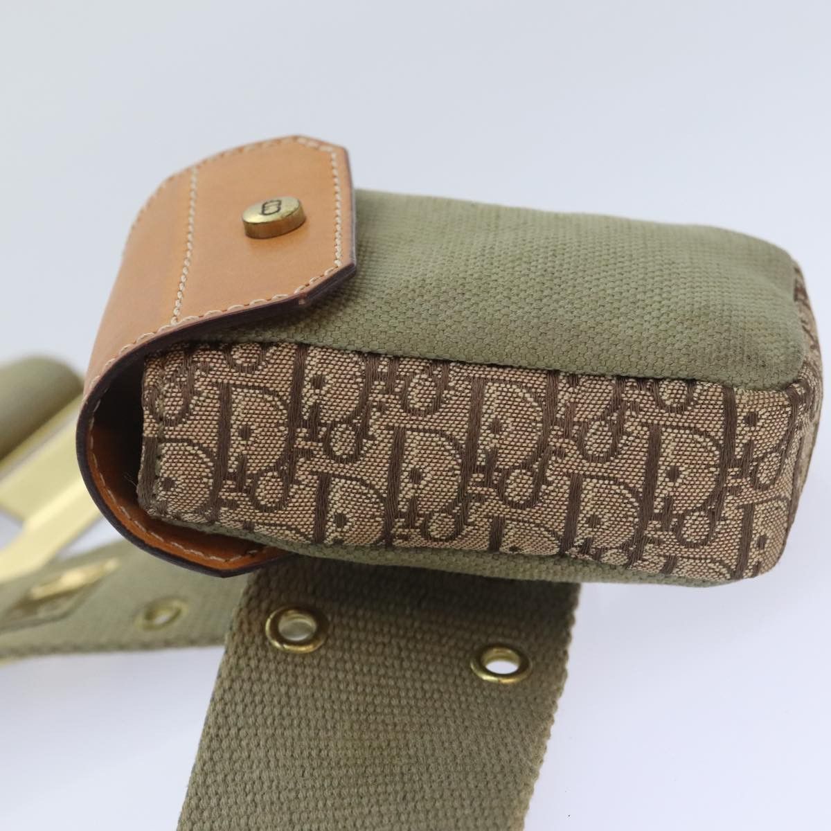 Dior Khaki Canvas Shoulder Bag (Pre-Owned) Size ONE SIZE - 4 Thumbnail