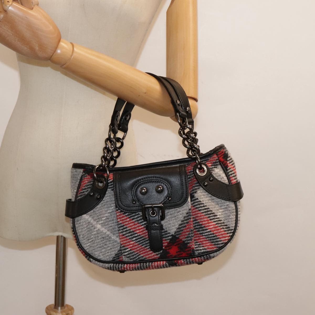 Burberry Nova Check Multicolour Wool Handbag (Pre-Owned) Size ONE SIZE - 14 Thumbnail