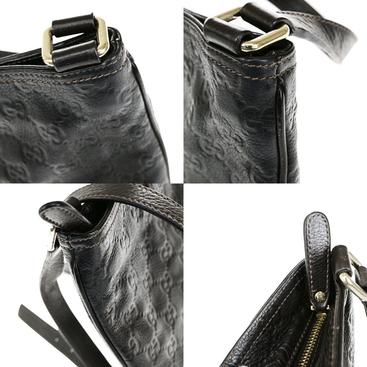 Gucci ssima Black Leather Shoulder Bag (Pre-Owned) Size ONE SIZE - 7 Thumbnail