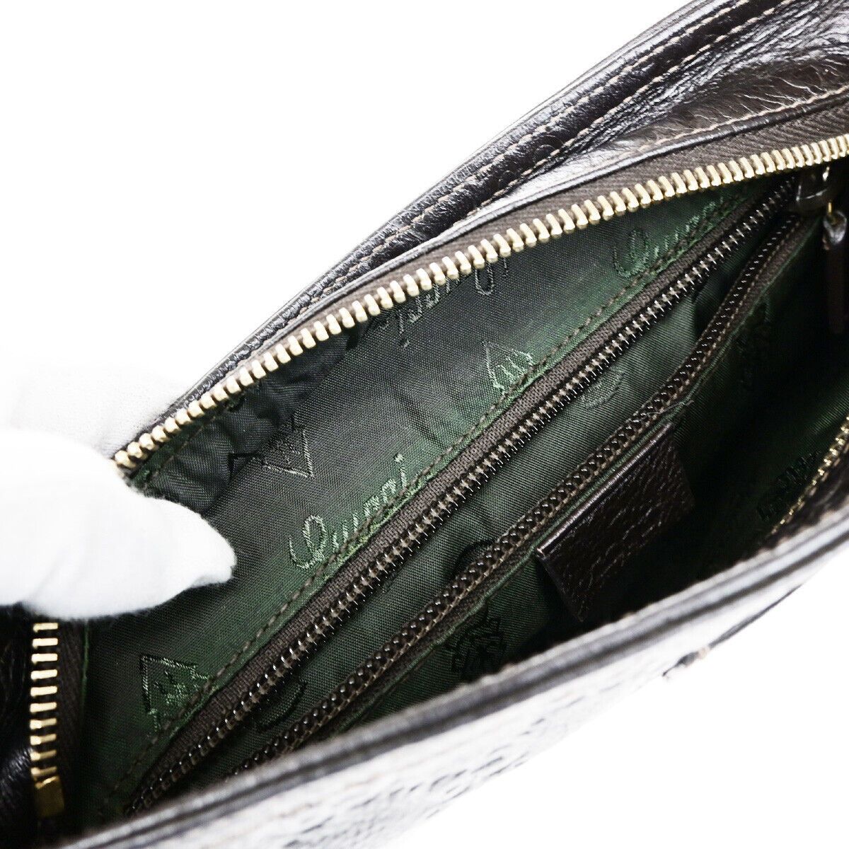 Gucci ssima Black Leather Shoulder Bag (Pre-Owned) Size ONE SIZE - 17 Thumbnail