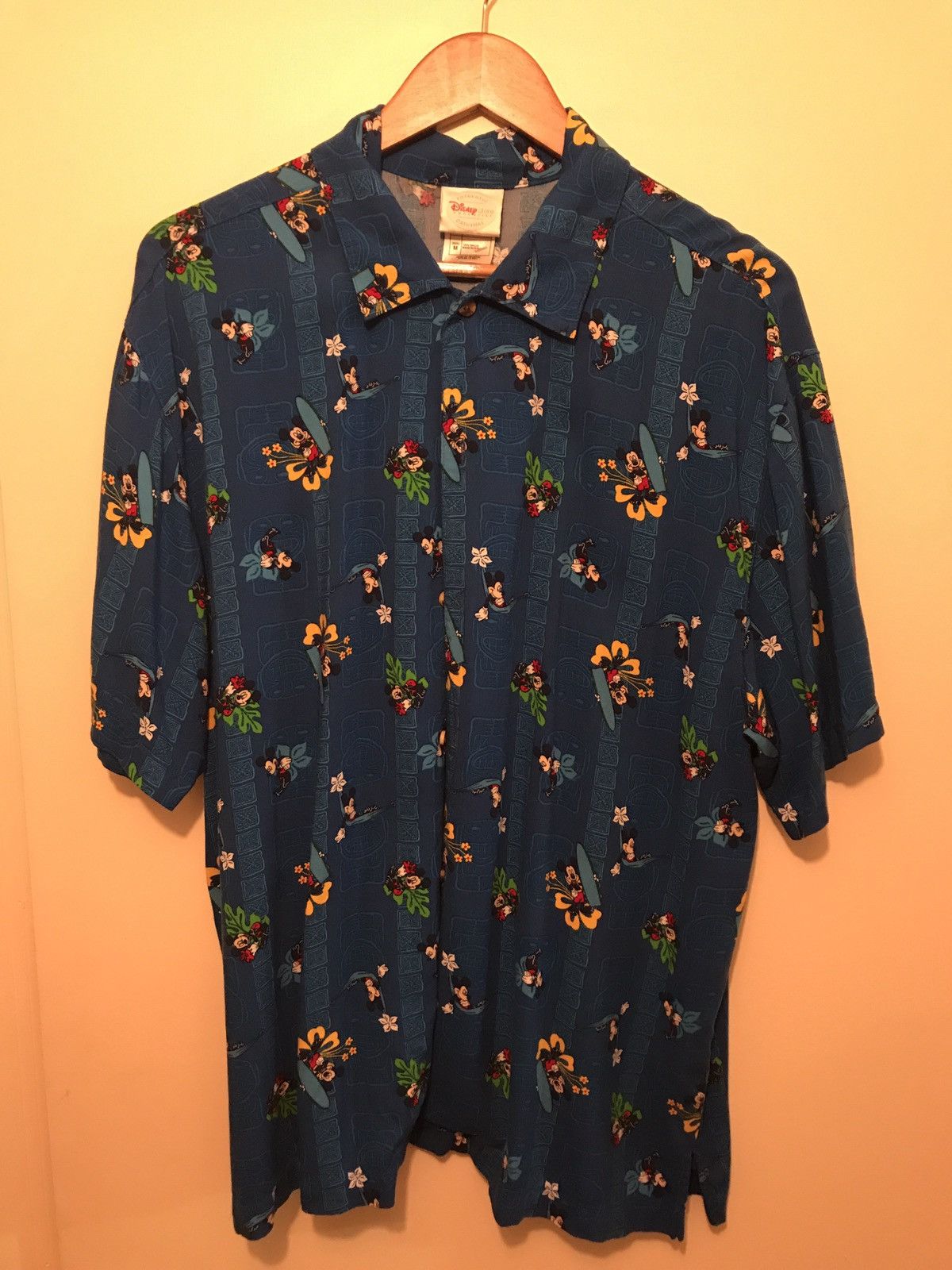 Disney Disney Mickey Rayon Shirt Button Up Vintage Size US M / EU 48-50 / 2 - 1 Preview