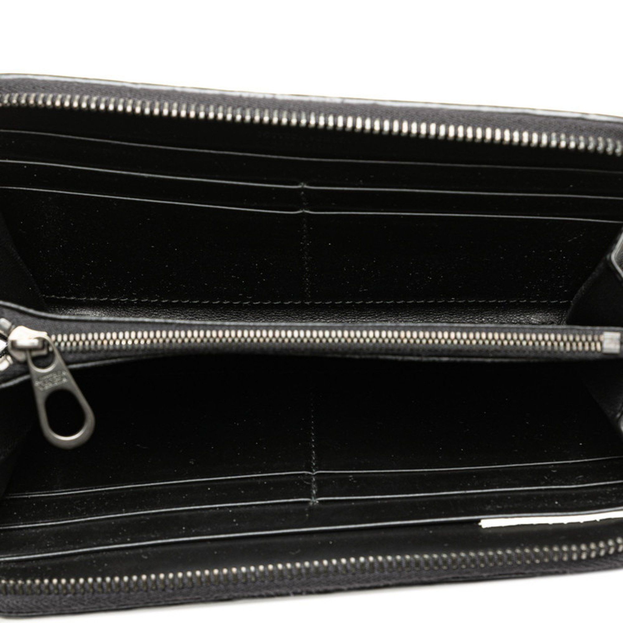 Bottega Veneta Bottega Veneta Intrecciato Long Wallet Black Leather Women's BOTTEGAVENETA Size ONE SIZE - 4 Thumbnail