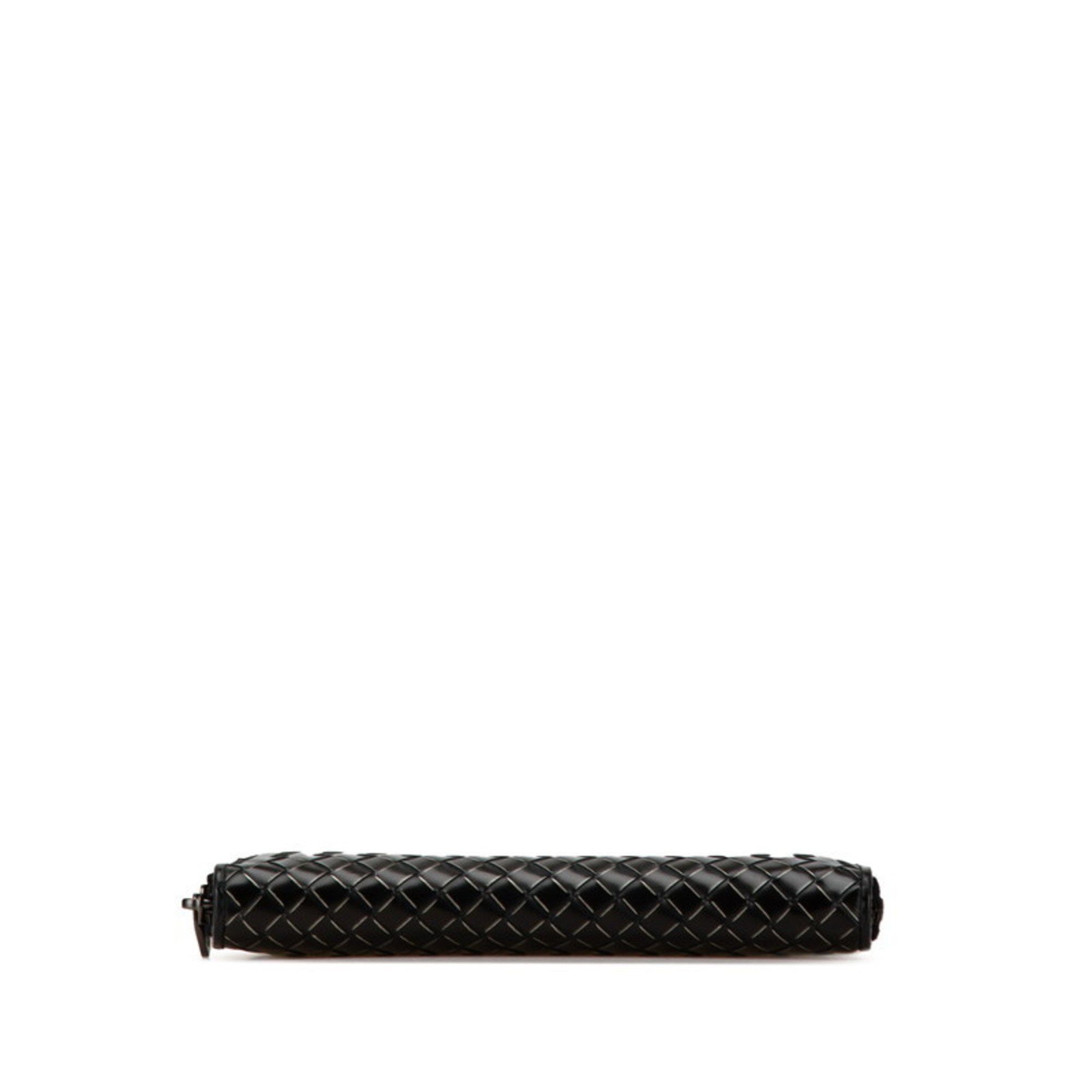 Bottega Veneta Bottega Veneta Intrecciato Long Wallet Black Leather Women's BOTTEGAVENETA Size ONE SIZE - 3 Thumbnail
