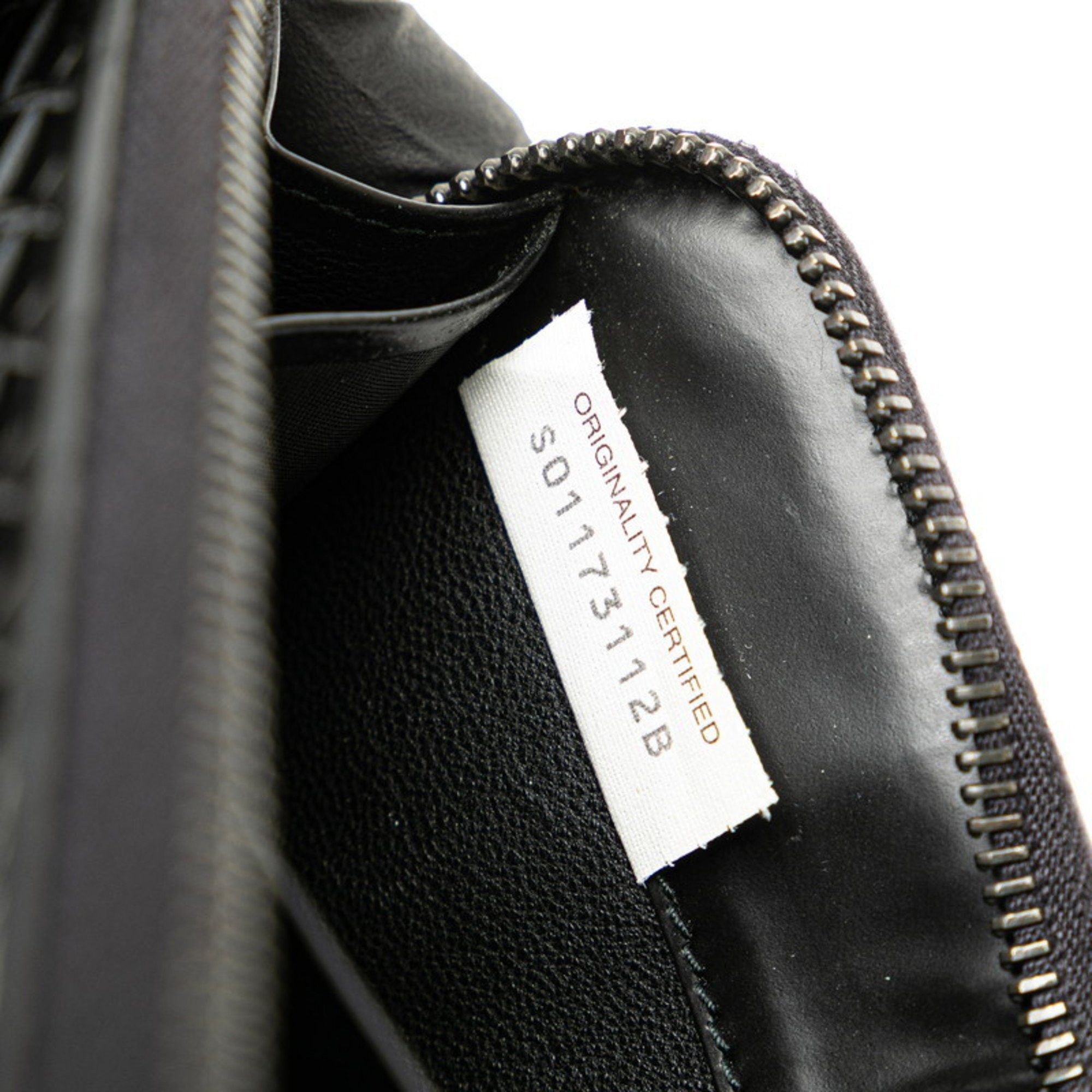 Bottega Veneta Bottega Veneta Intrecciato Long Wallet Black Leather Women's BOTTEGAVENETA Size ONE SIZE - 7 Thumbnail