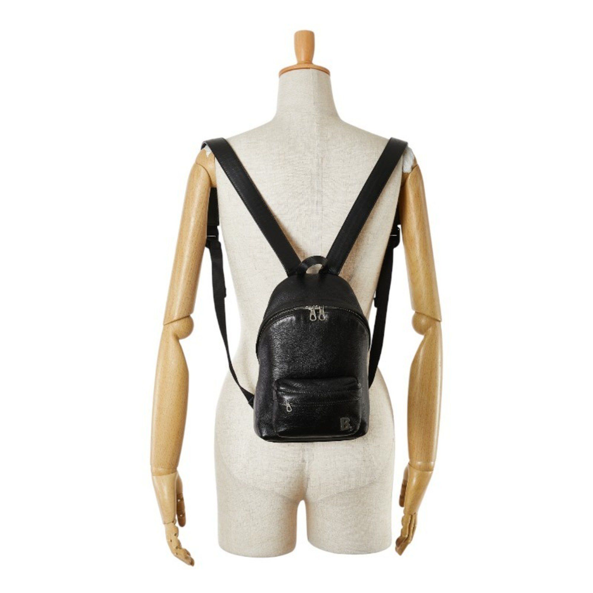 Balenciaga Balenciaga B Backpack 580026 Black Leather Women's BALENCIAGA Size ONE SIZE - 11 Thumbnail