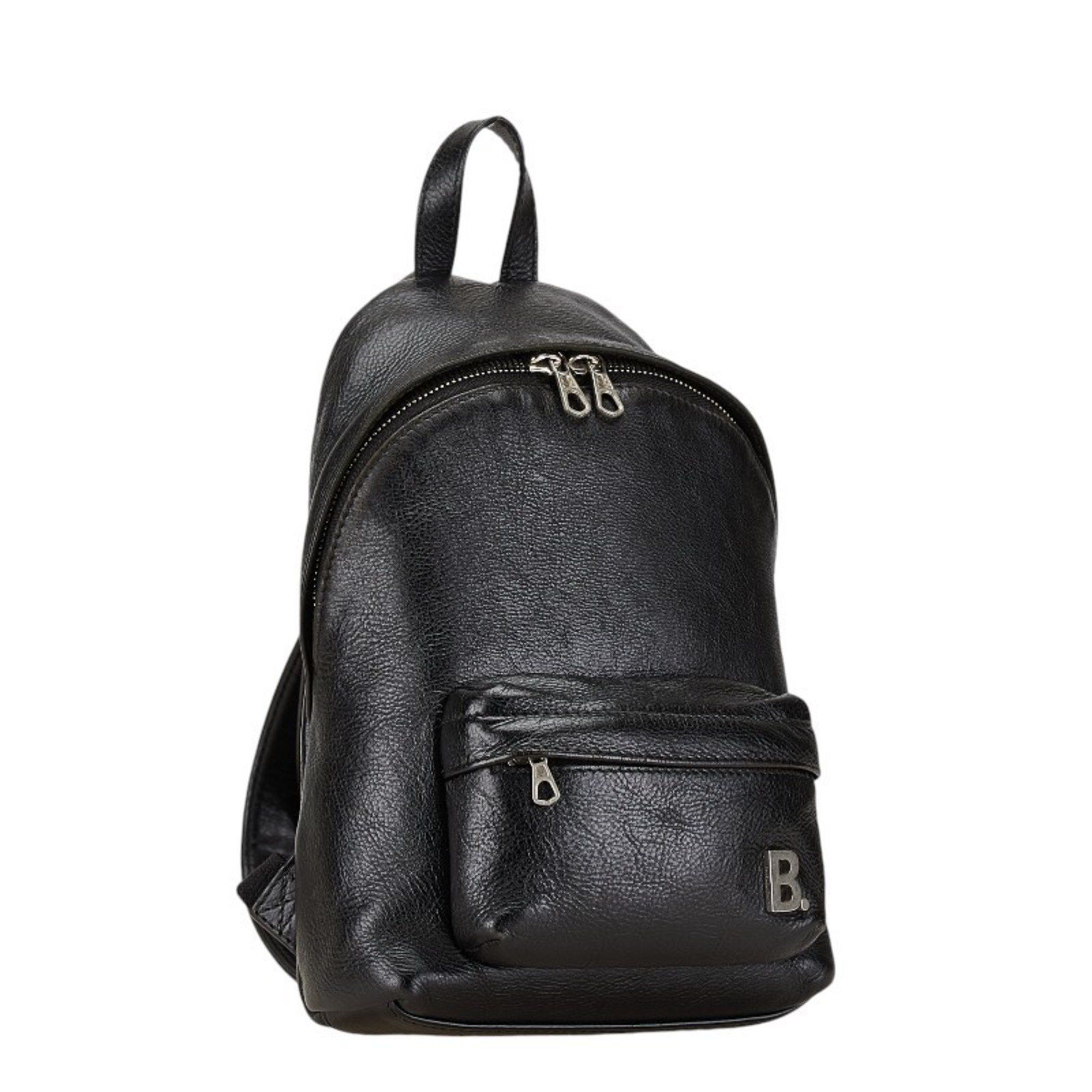 Balenciaga Balenciaga B Backpack 580026 Black Leather Women's BALENCIAGA Size ONE SIZE - 2 Thumbnail