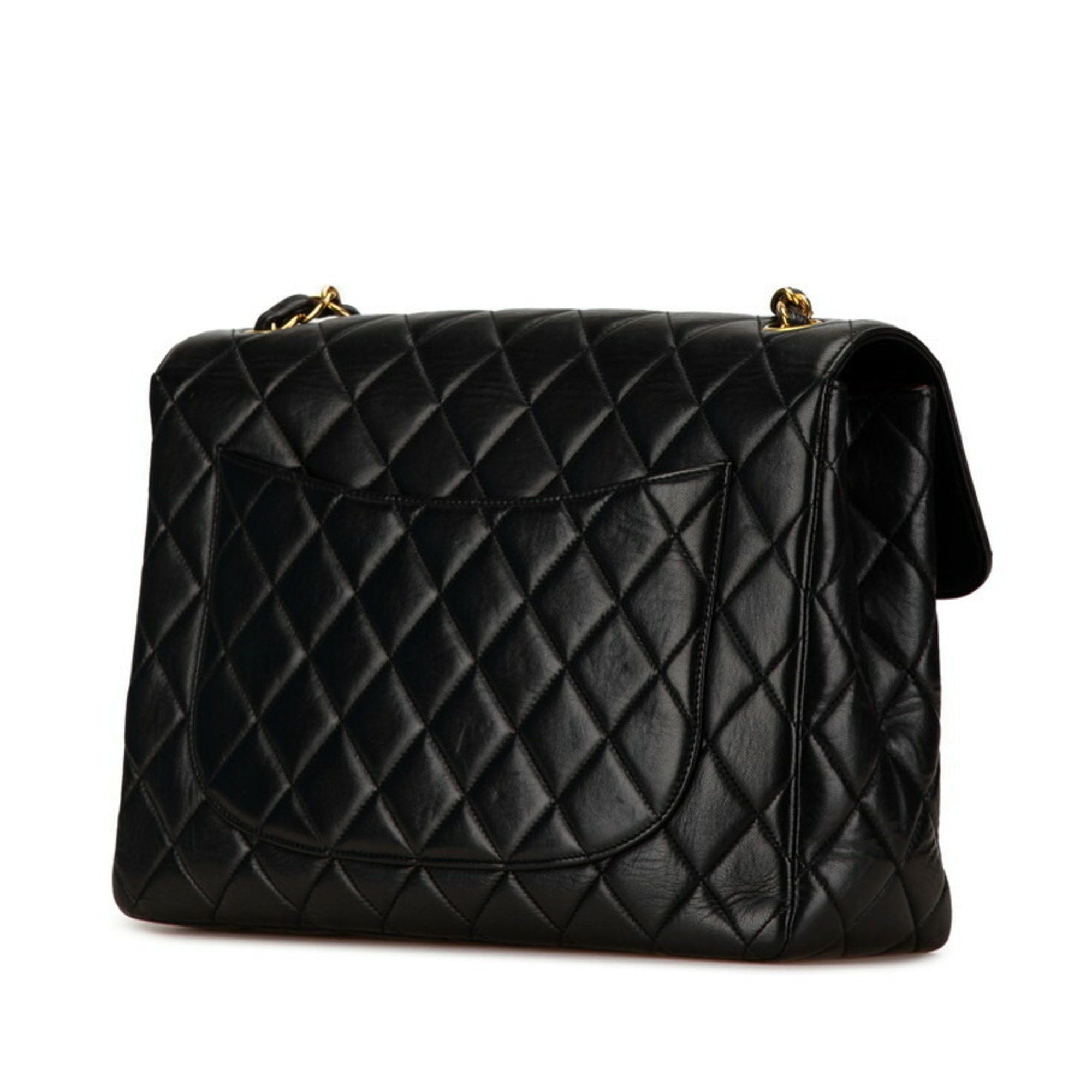 Chanel Chanel Matelasse 30 Coco Mark Chain Shoulder Bag Black Lambskin Women's CHANEL Size ONE SIZE - 2 Thumbnail