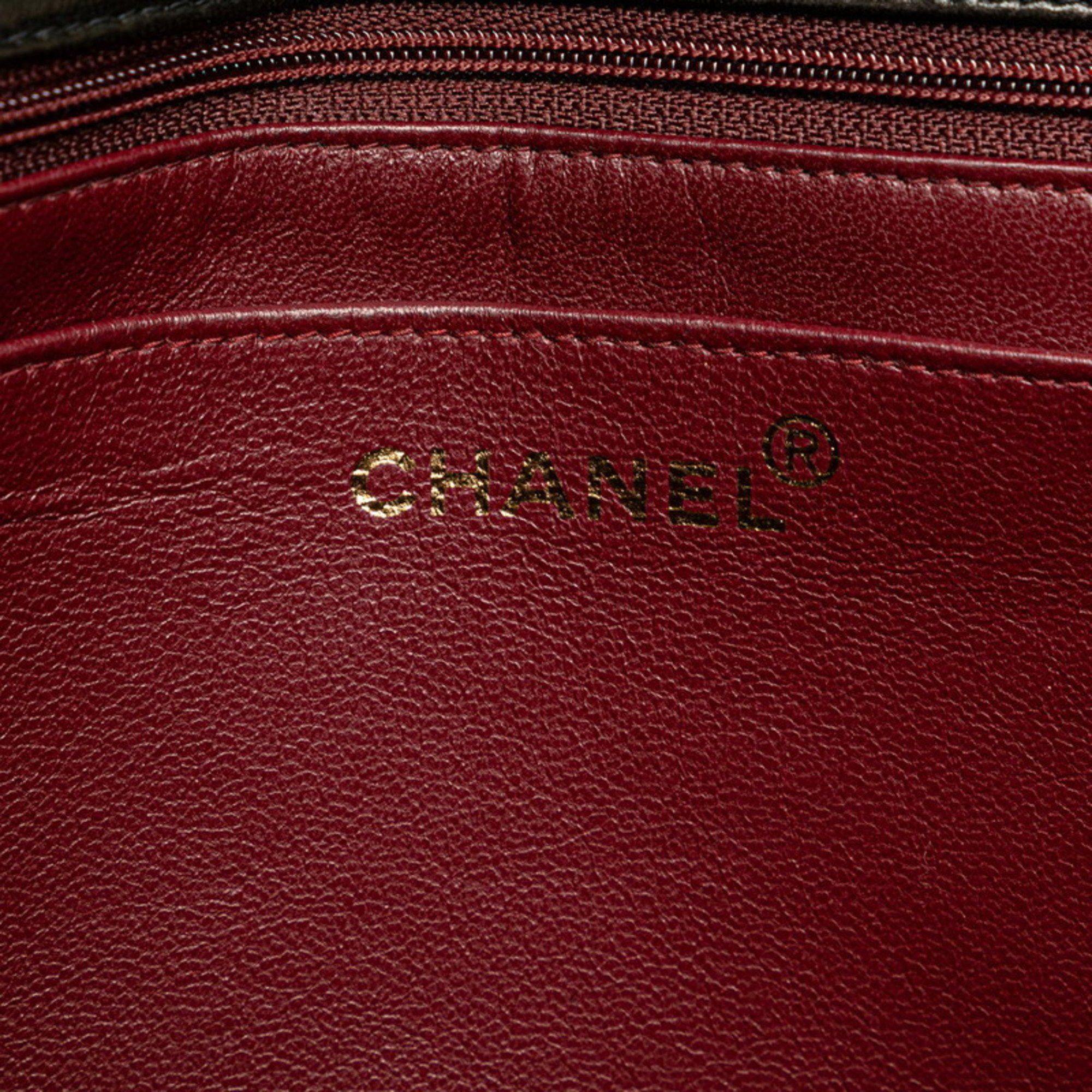 Chanel Chanel Matelasse 30 Coco Mark Chain Shoulder Bag Black Lambskin Women's CHANEL Size ONE SIZE - 6 Thumbnail