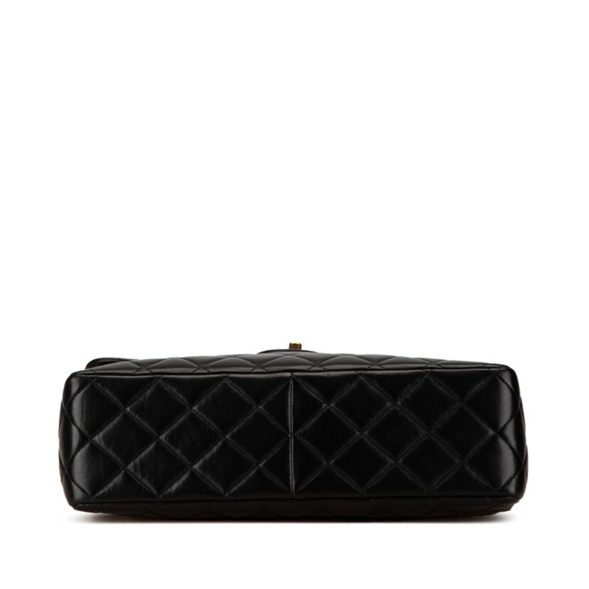 Chanel Chanel Matelasse 30 Coco Mark Chain Shoulder Bag Black Lambskin Women's CHANEL Size ONE SIZE - 3 Thumbnail