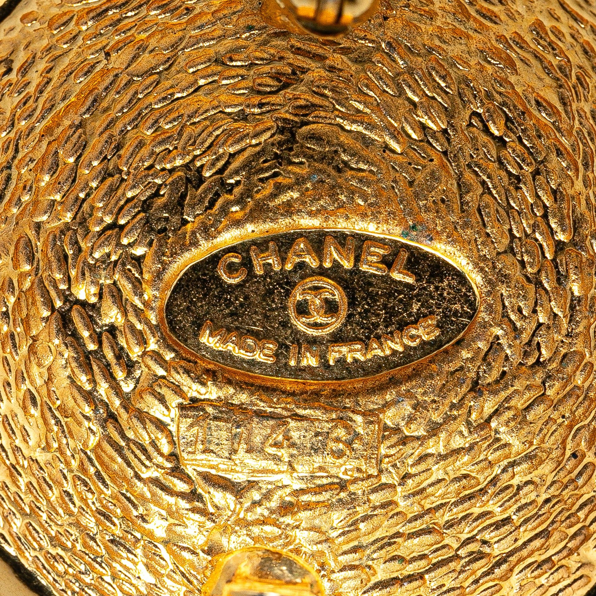 Chanel Chanel Gold Plated 31 Rue Cambon Brooch Gold Size ONE SIZE - 3 Thumbnail