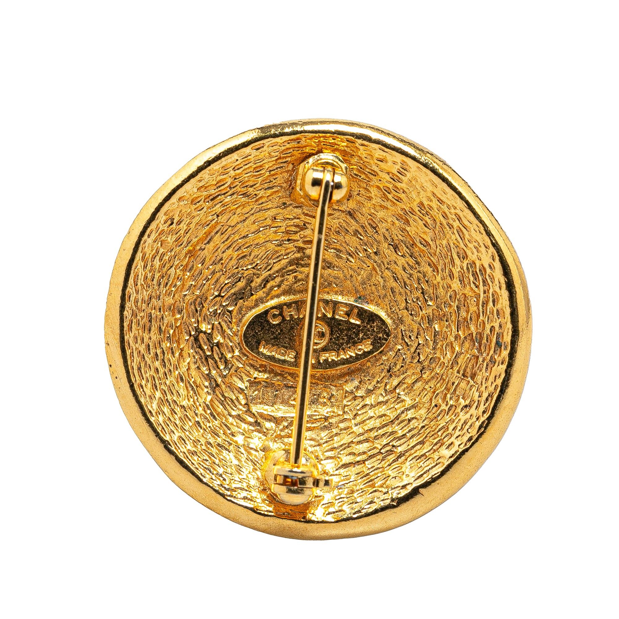 Chanel Chanel Gold Plated 31 Rue Cambon Brooch Gold Size ONE SIZE - 2 Thumbnail