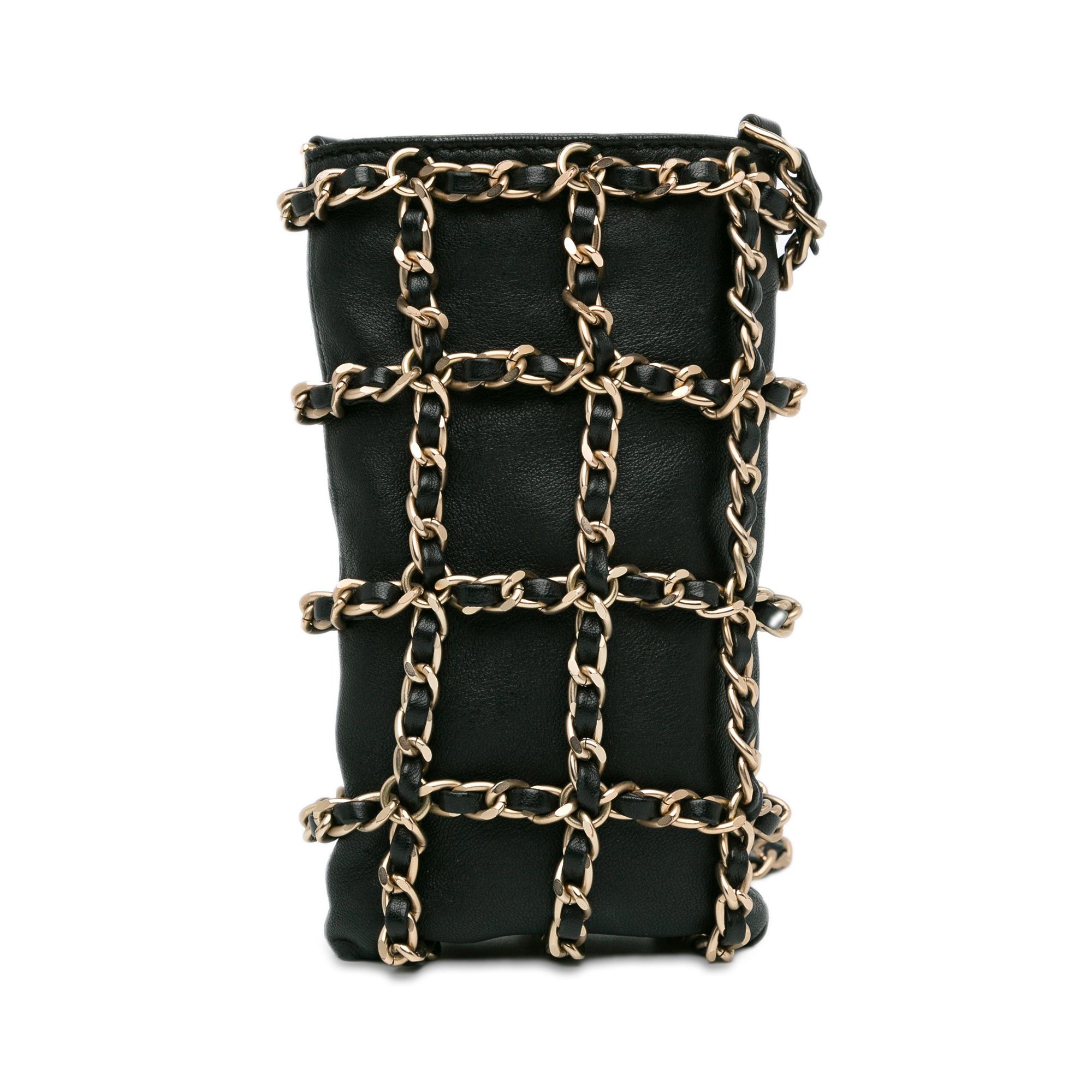 Chanel Chanel Lambskin Tech Me Out Clutch With Chain Black Size ONE SIZE - 3 Thumbnail