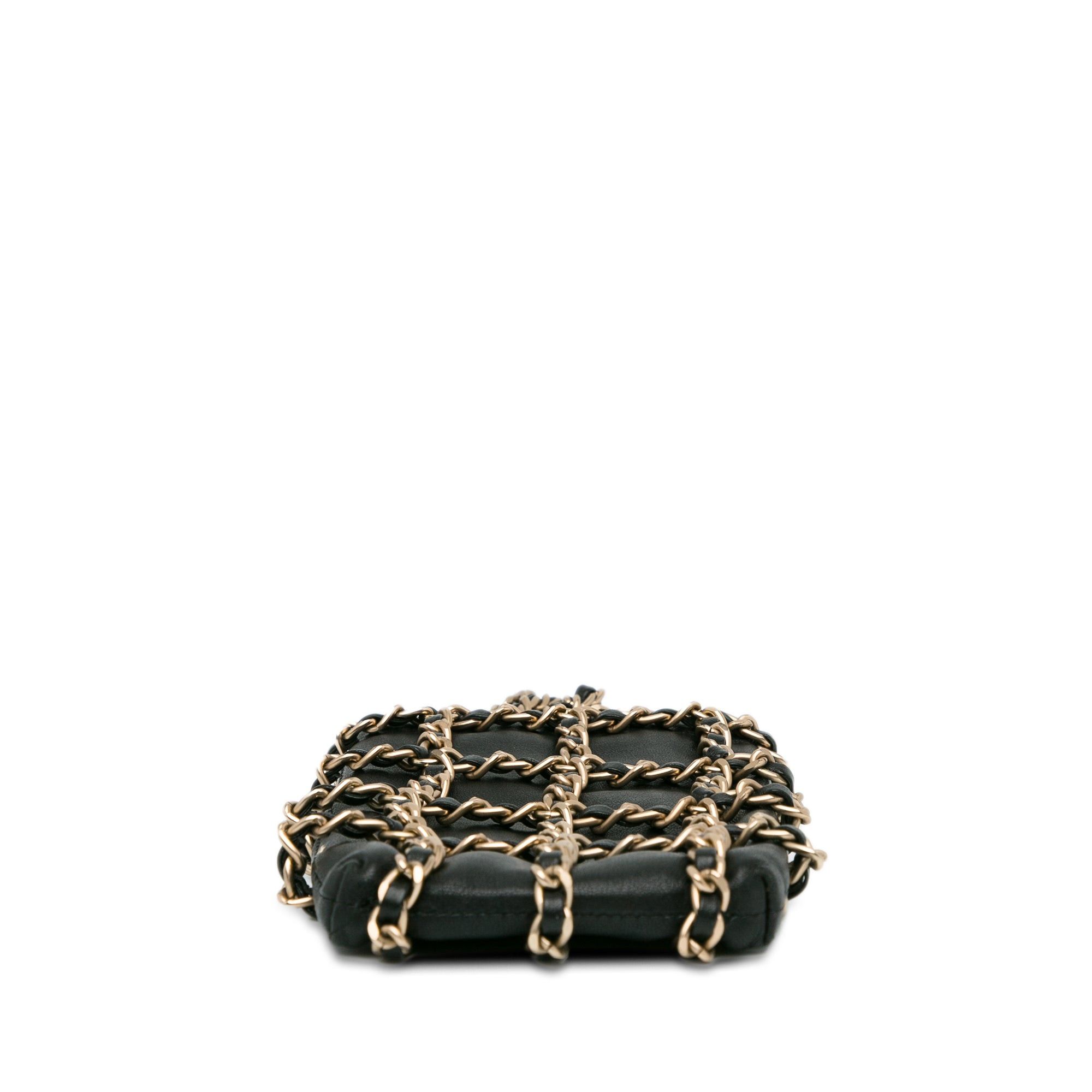 Chanel Chanel Lambskin Tech Me Out Clutch With Chain Black Size ONE SIZE - 4 Thumbnail