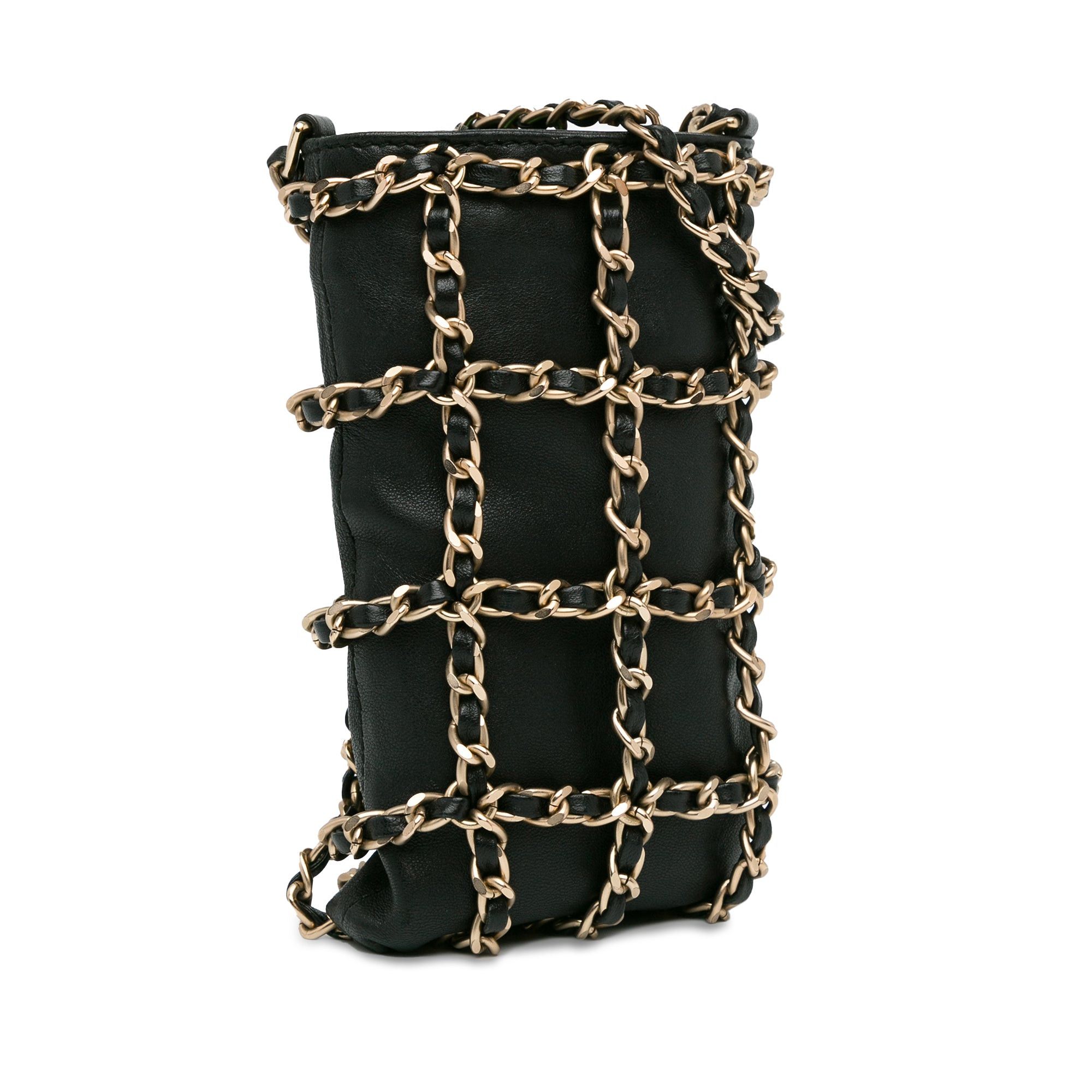 Chanel Chanel Lambskin Tech Me Out Clutch With Chain Black Size ONE SIZE - 2 Thumbnail