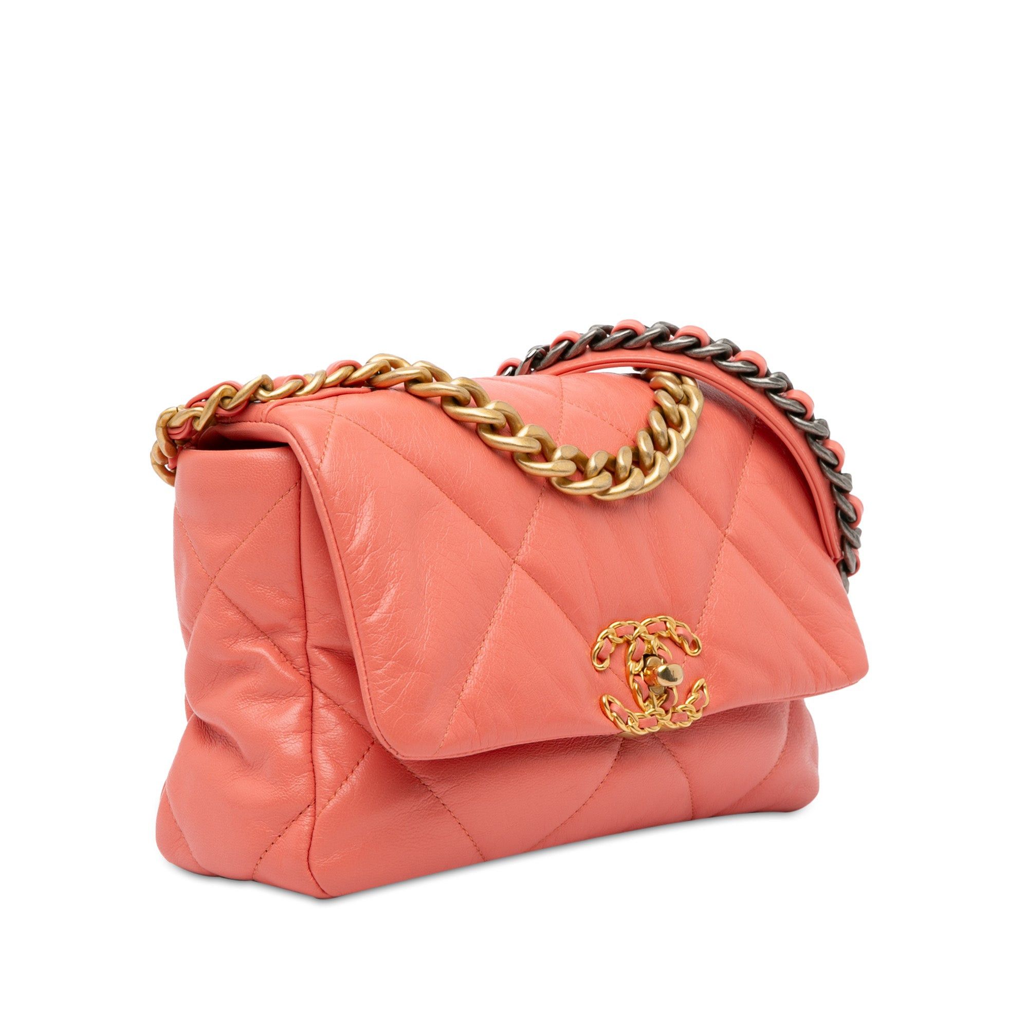 Chanel Chanel Medium Lambskin 19 Flap Pink Size ONE SIZE - 2 Thumbnail