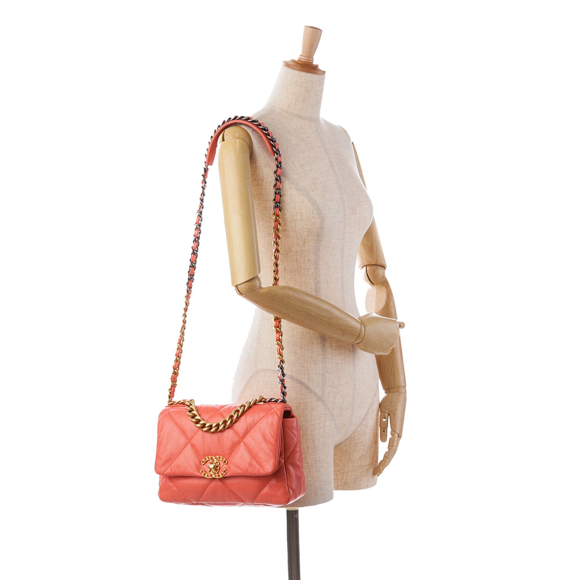 Chanel Chanel Medium Lambskin 19 Flap Pink Size ONE SIZE - 11 Thumbnail