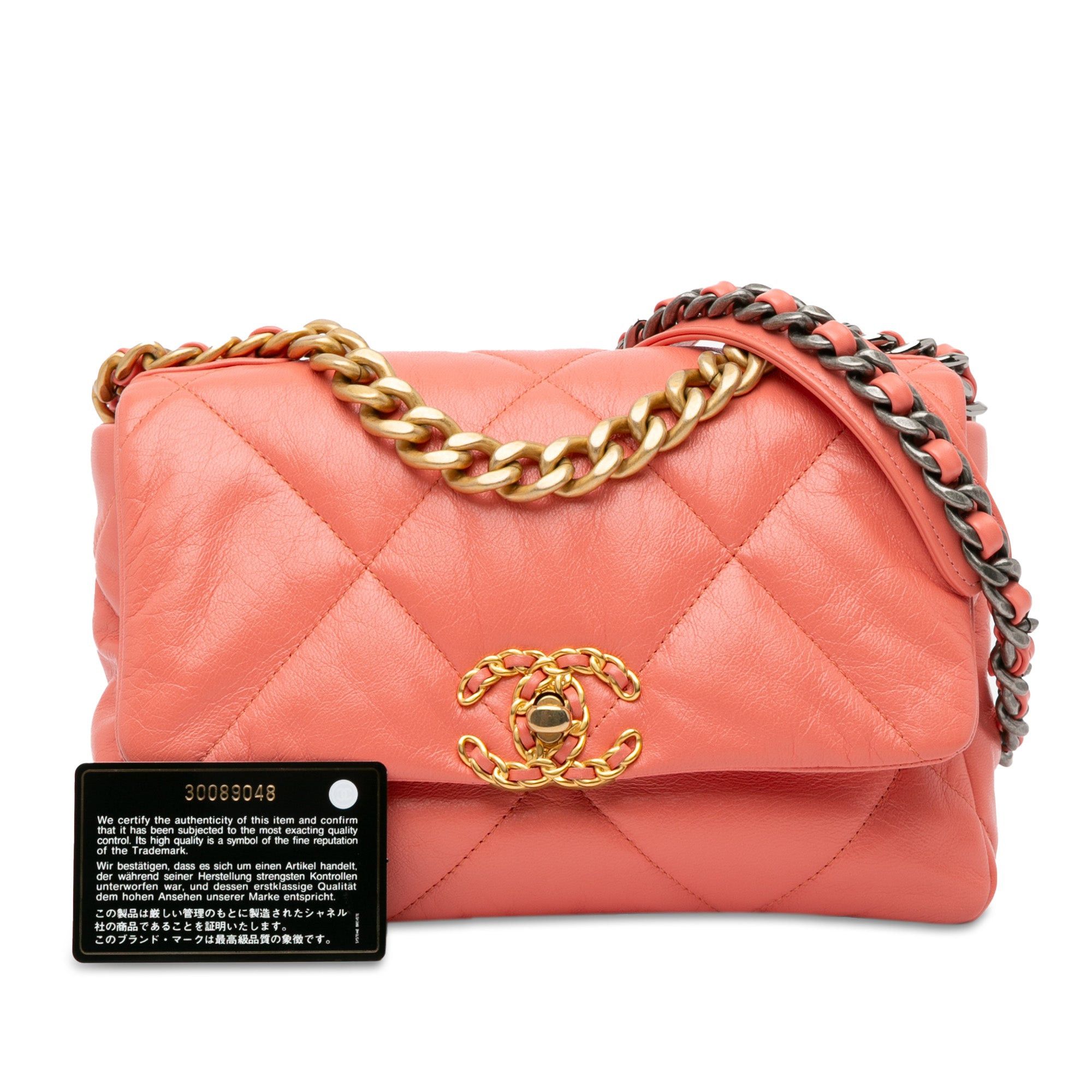 Chanel Chanel Medium Lambskin 19 Flap Pink Size ONE SIZE - 12 Thumbnail