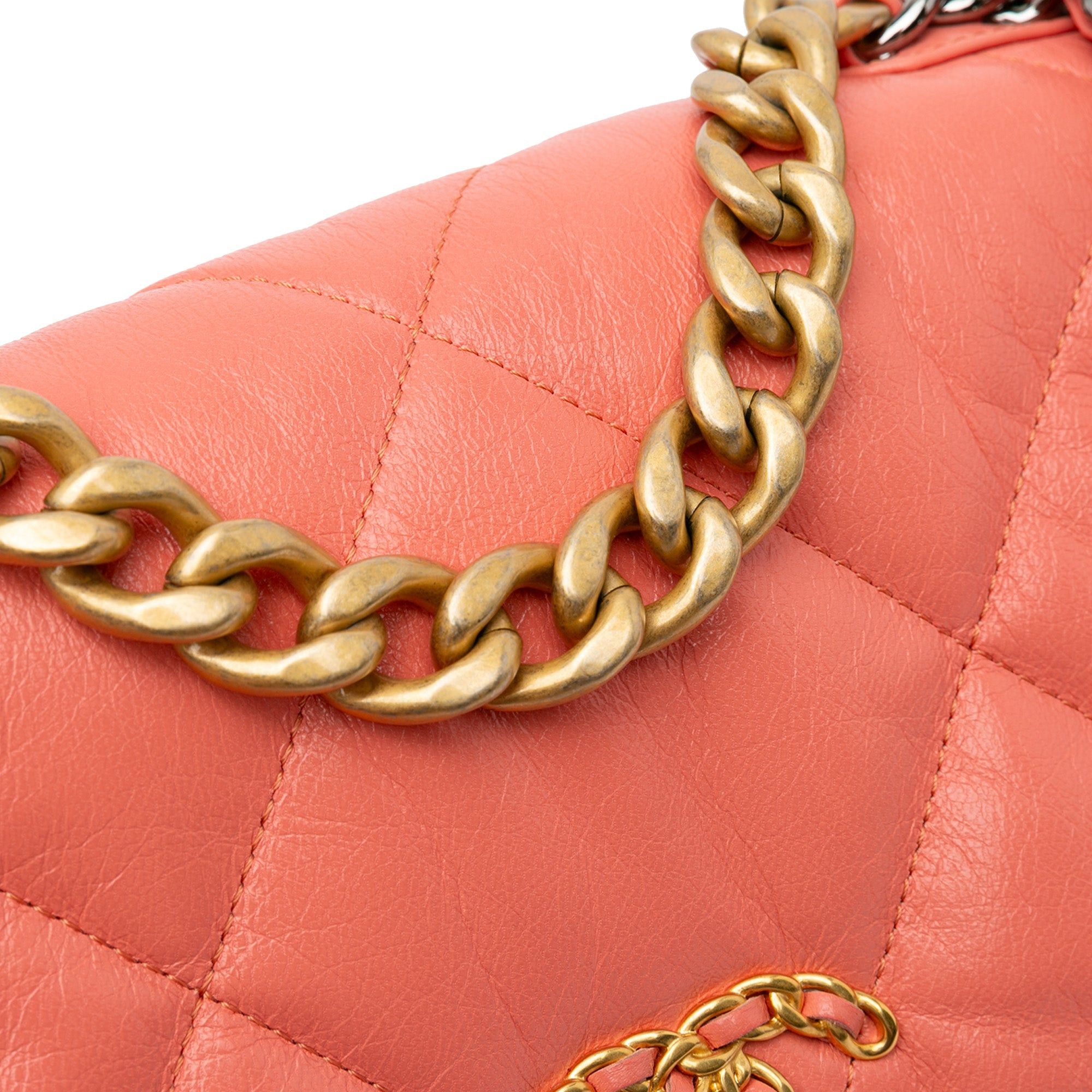 Chanel Chanel Medium Lambskin 19 Flap Pink Size ONE SIZE - 10 Thumbnail